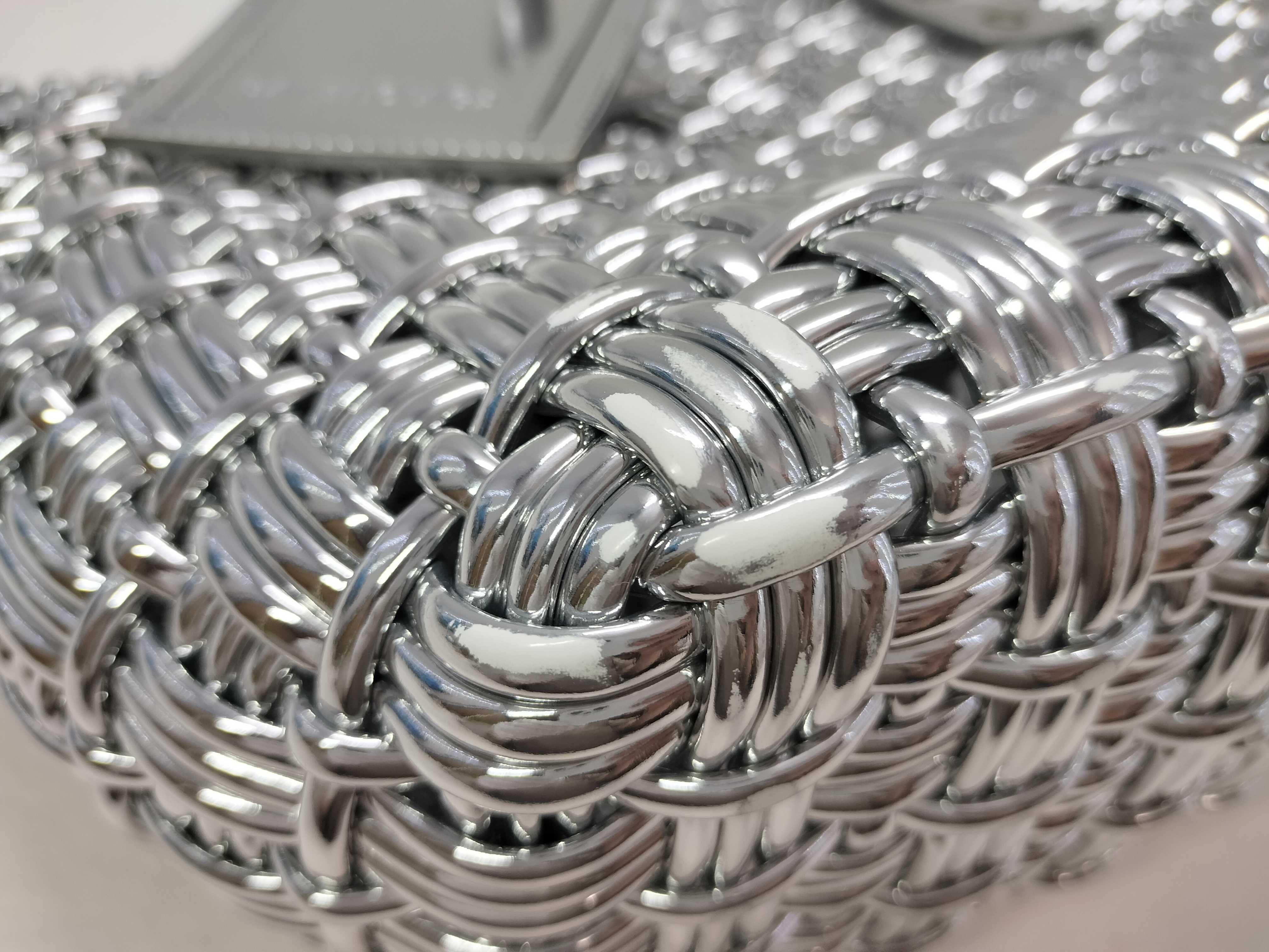 Bistro Basket XS Silver Handbag — view 6