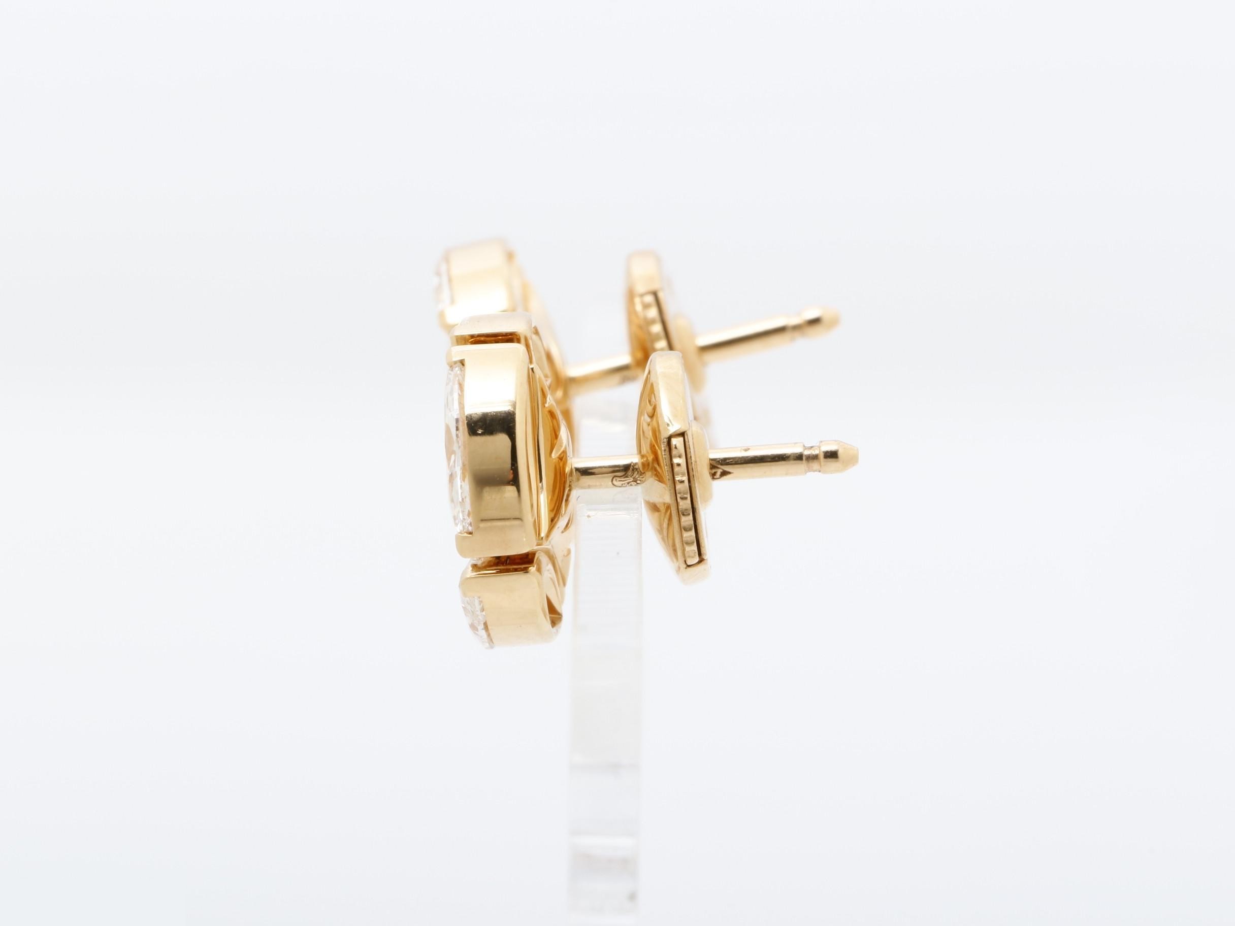 Galaxy 750PG Diamond Earrings, Unused, 4.8g — view 5