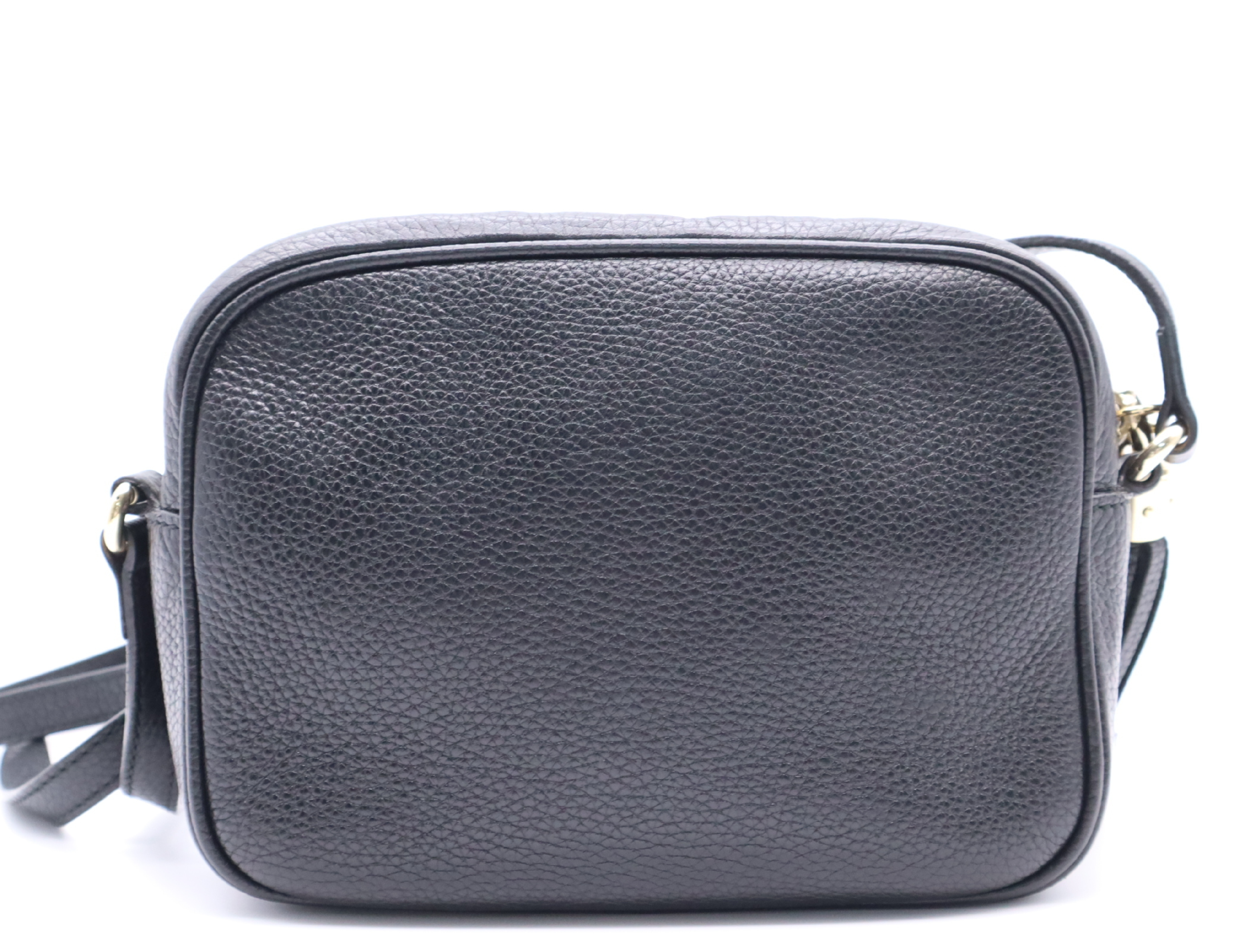 308364 Leather Soho Interlocking Disco Bag Black Shoulder Bag — view 2