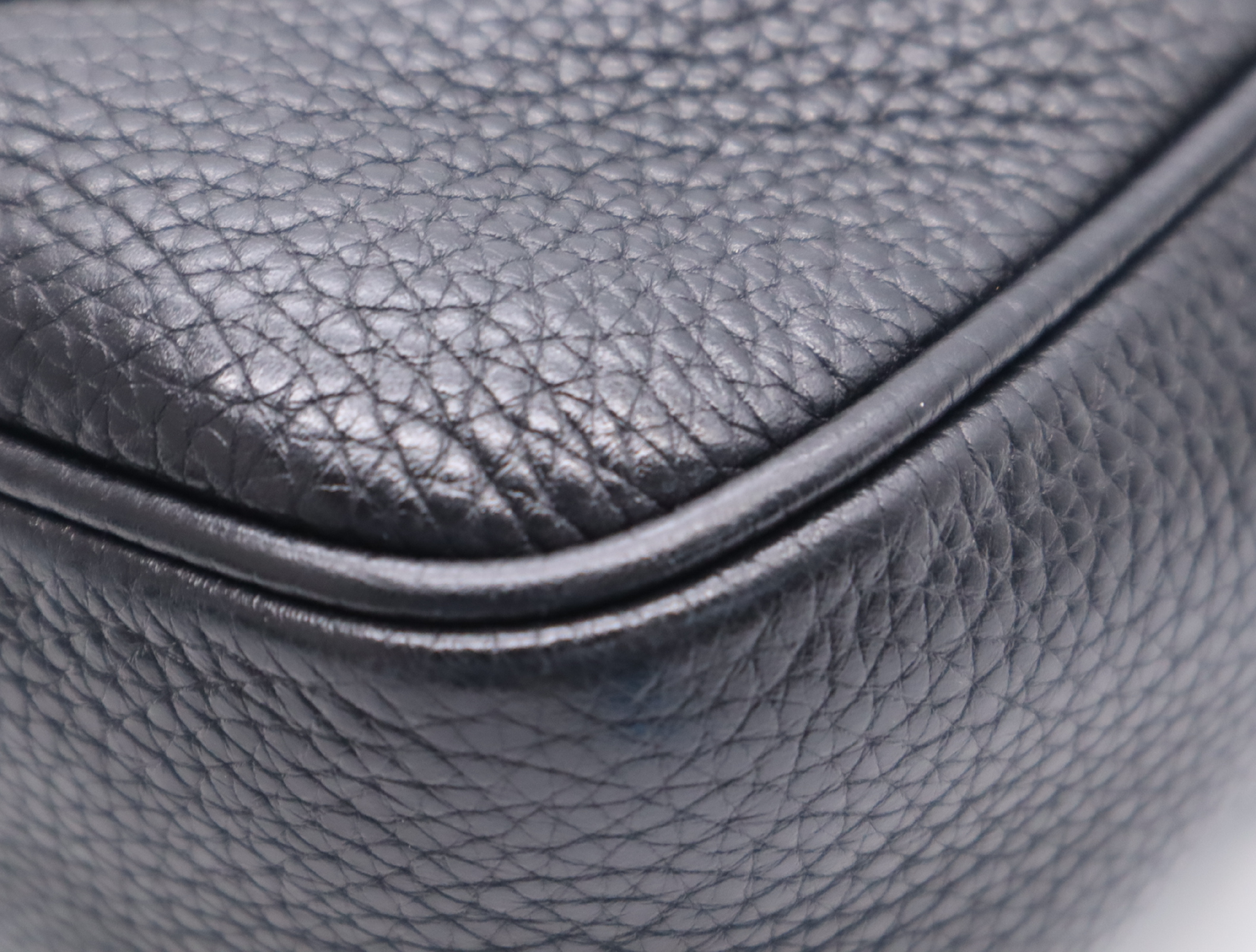 308364 Leather Soho Interlocking Disco Bag Black Shoulder Bag — view 7