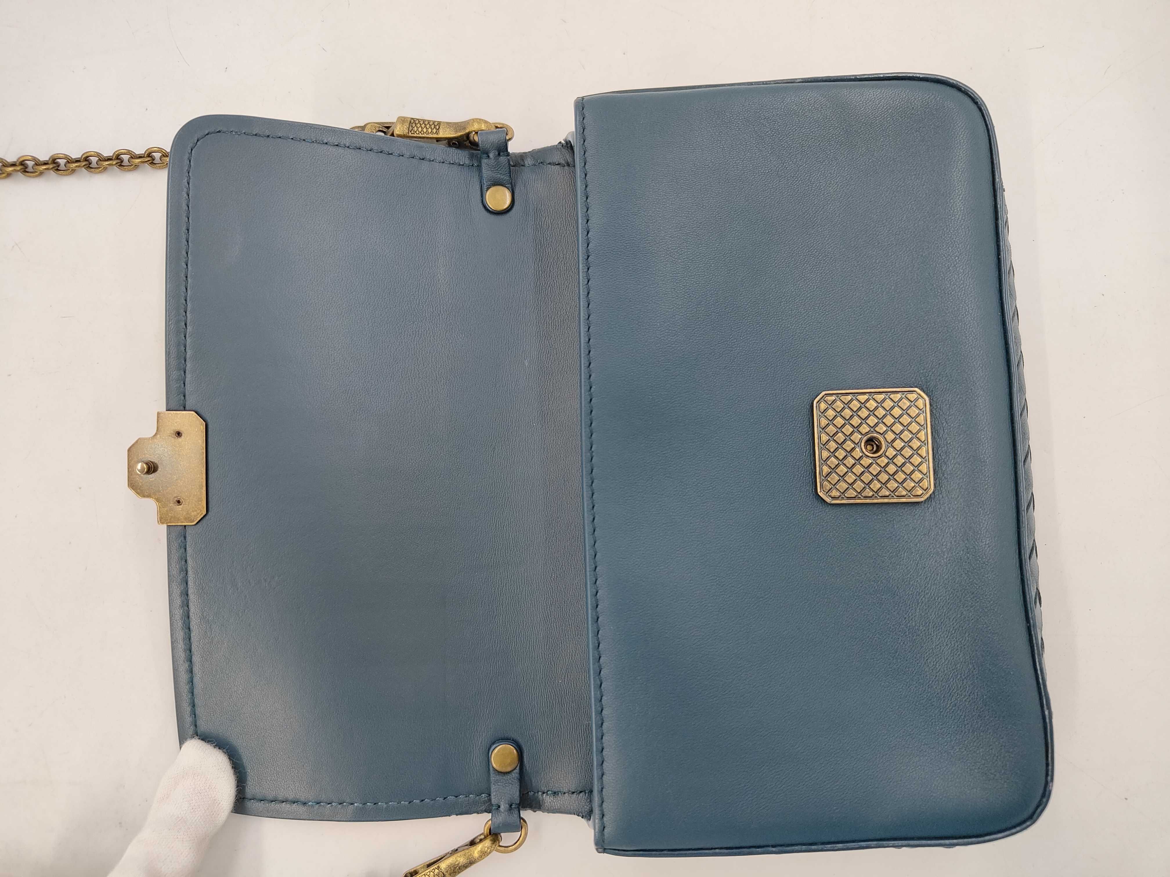 Intrecciato Chain Shoulder Bag — view 8