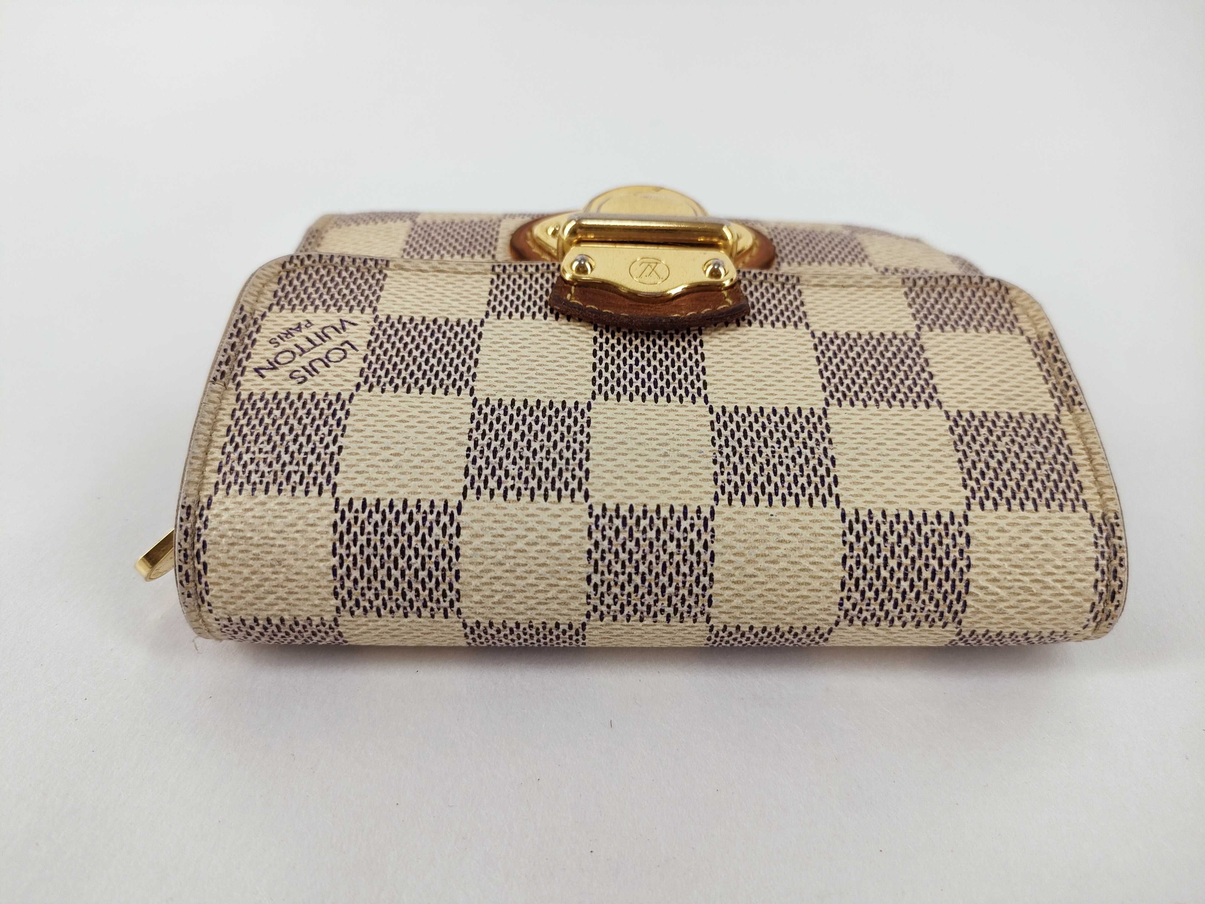 Damier Azur Louis Vuitton Fold Wallet Portefeuille Joy Damier Azur Wallet — view 5