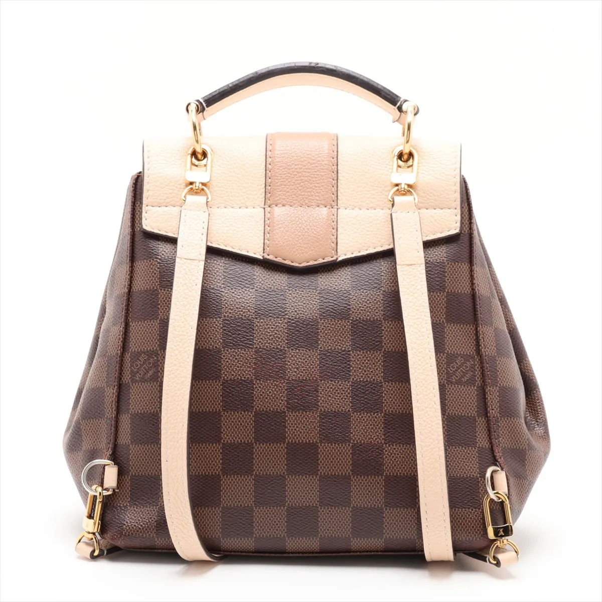 Damier Clapton Backpack N42259 SR4169 Brown x Beige — view 2