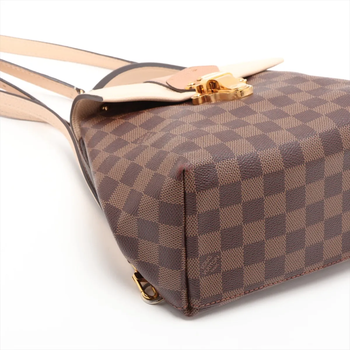 Damier Clapton Backpack N42259 SR4169 Brown x Beige — view 4