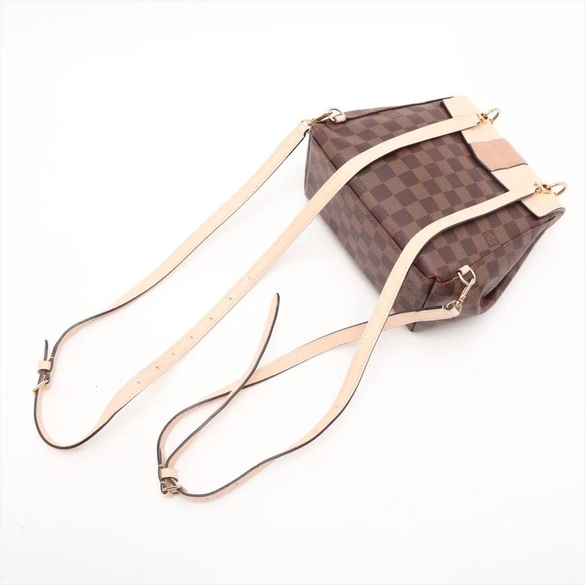 Damier Clapton Backpack N42259 SR4169 Brown x Beige — view 5