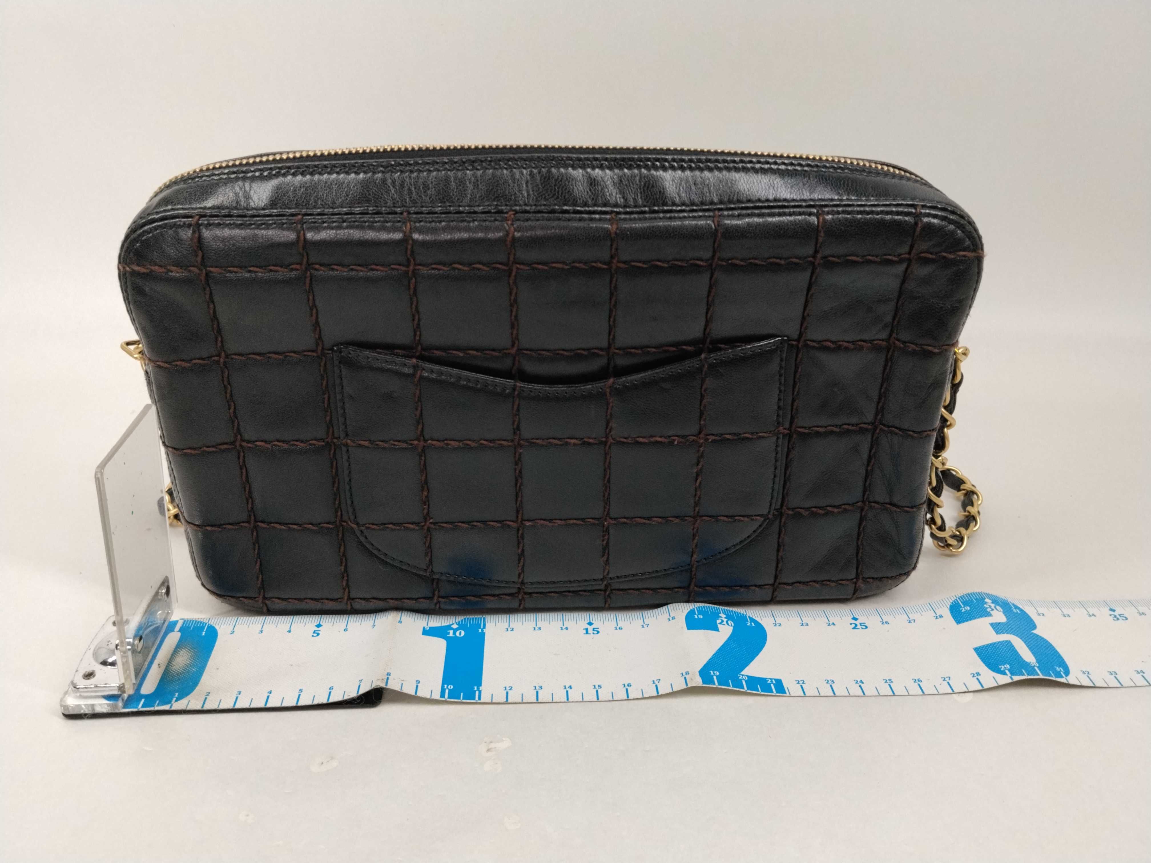 Chocolate Bar Lambskin Wild Stitch Shoulder Bag (Series 6) — view 2