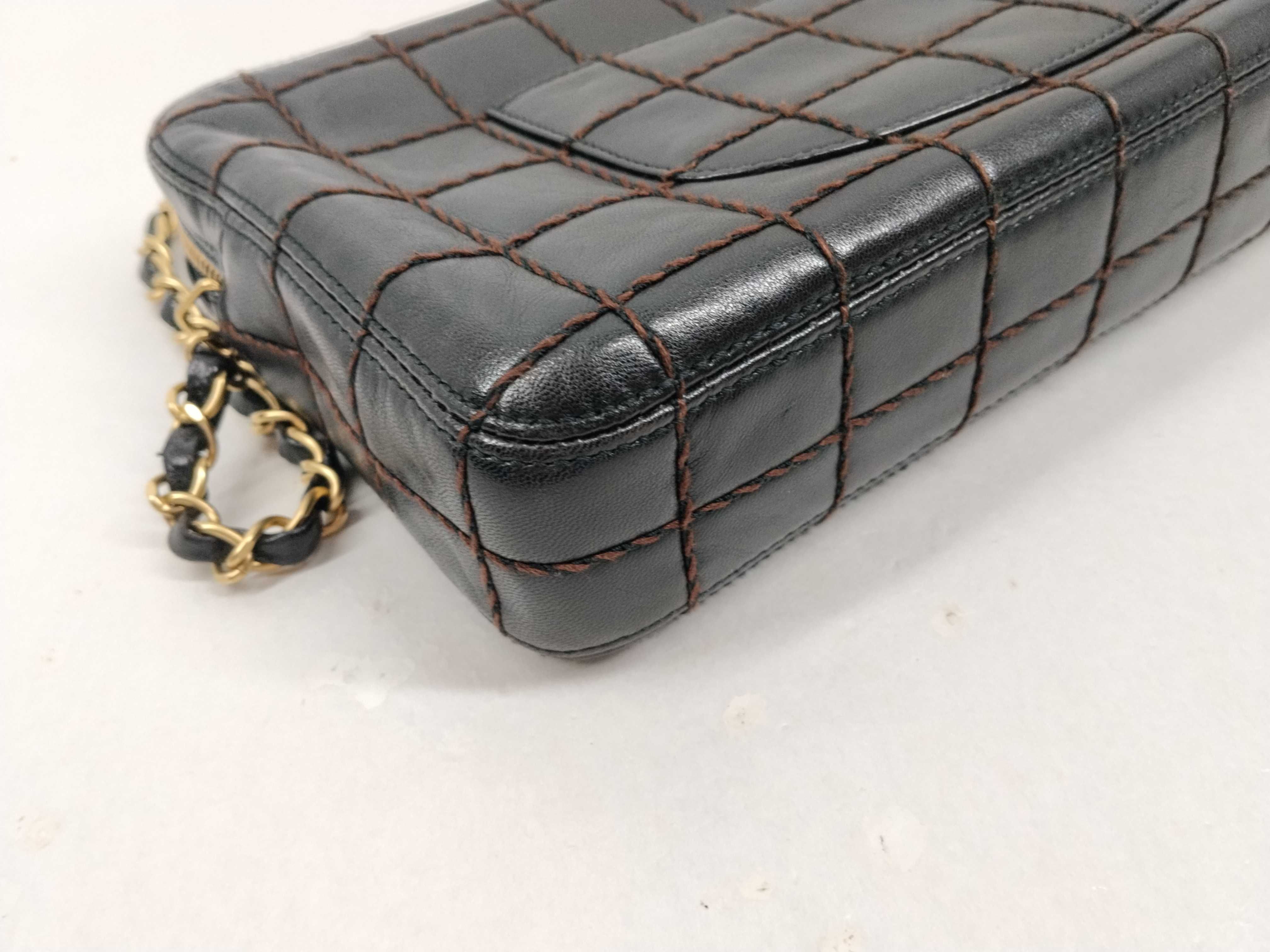 Chocolate Bar Lambskin Wild Stitch Shoulder Bag (Series 6) — view 5