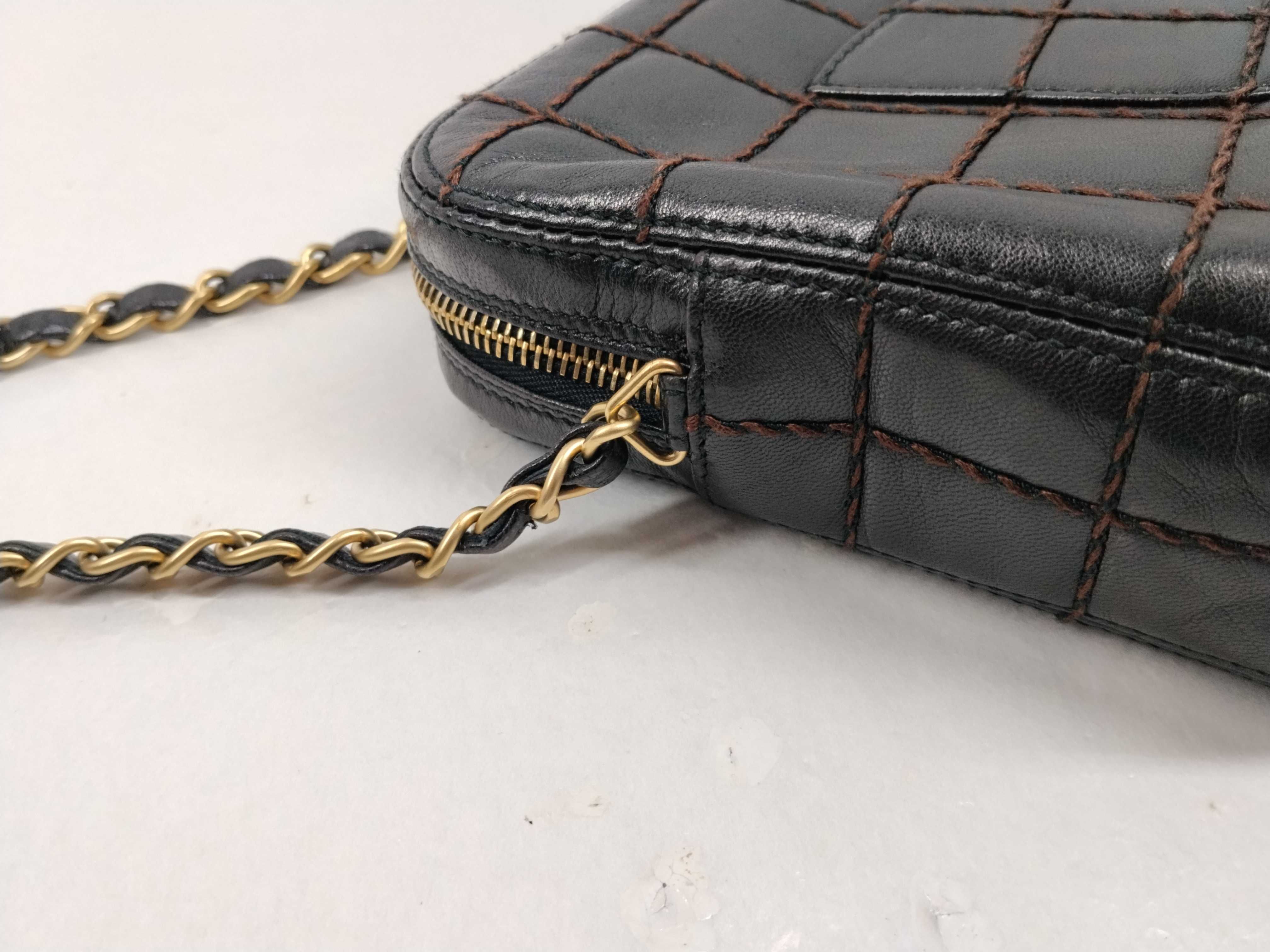 Chocolate Bar Lambskin Wild Stitch Shoulder Bag (Series 6) — view 6