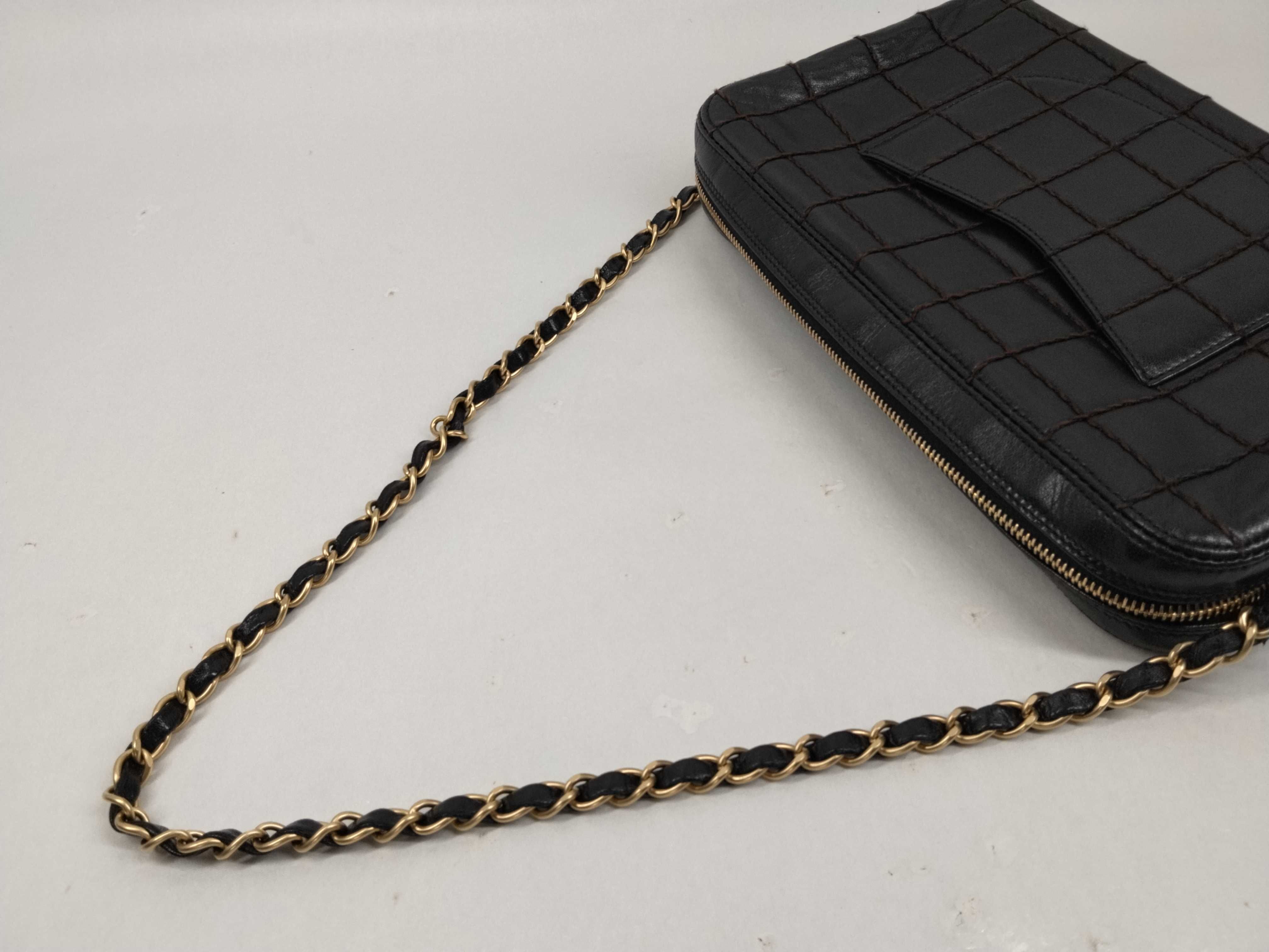 Chocolate Bar Lambskin Wild Stitch Shoulder Bag (Series 6) — view 7