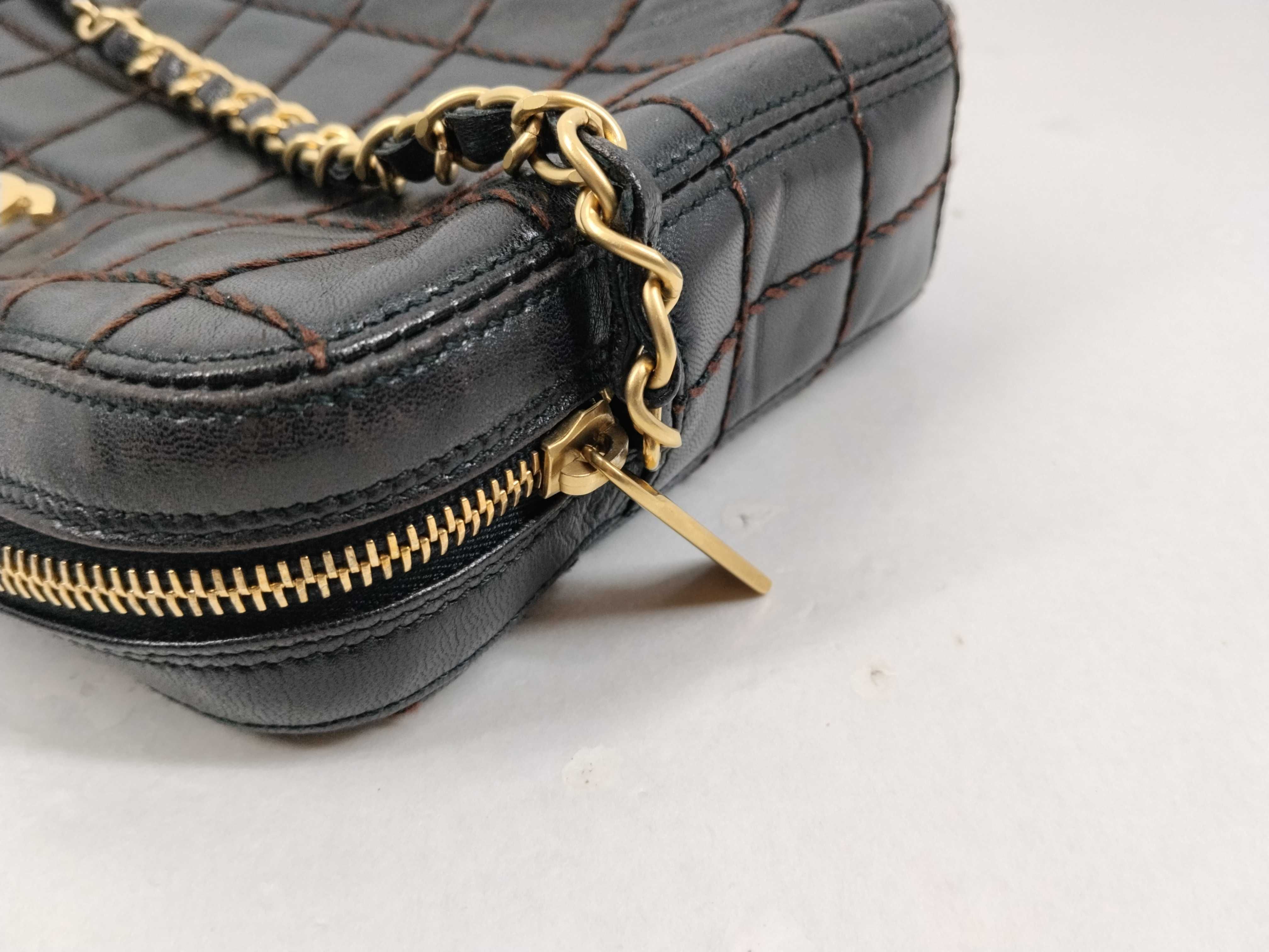 Chocolate Bar Lambskin Wild Stitch Shoulder Bag (Series 6) — view 9