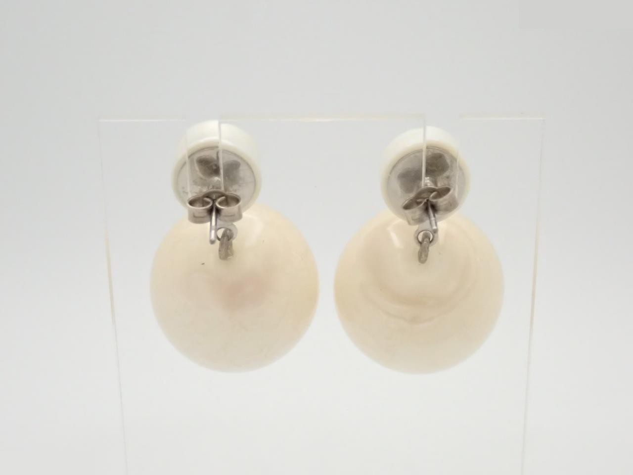 Coco Mark Silver Earrings — view 2