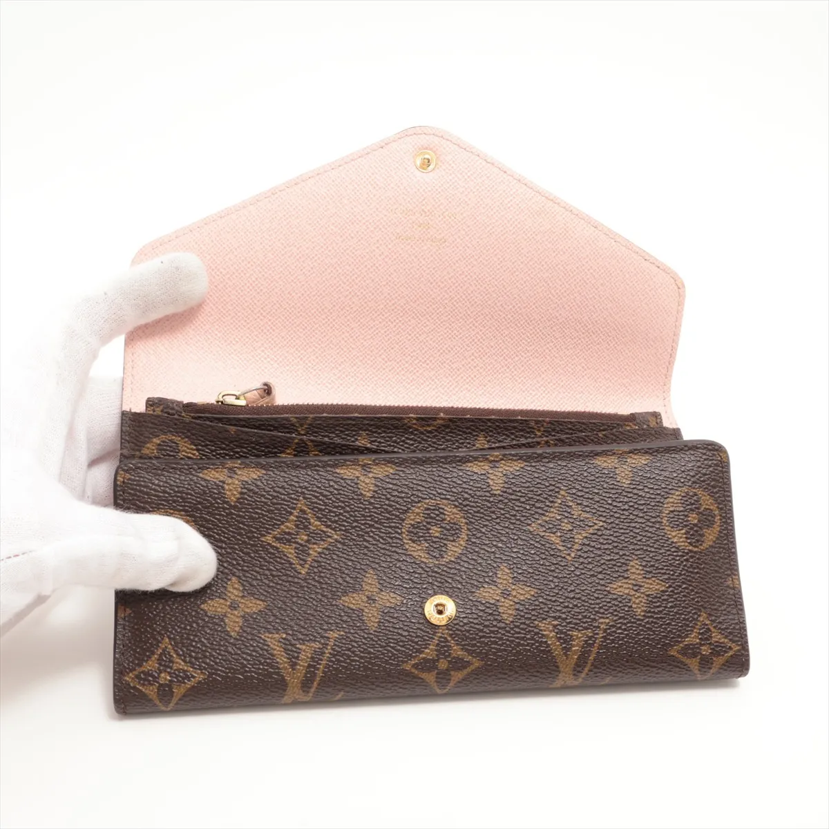 Monogram Portefeuille Josephine M41739 GI3127 Brown x Pink Long Wallet — view 3