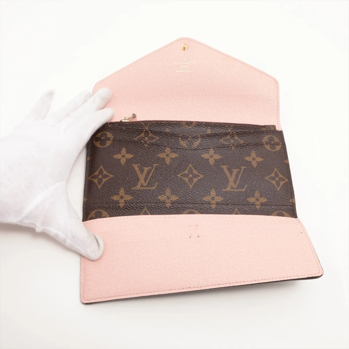Monogram Portefeuille Josephine M41739 GI3127 Brown x Pink Long Wallet — view 4