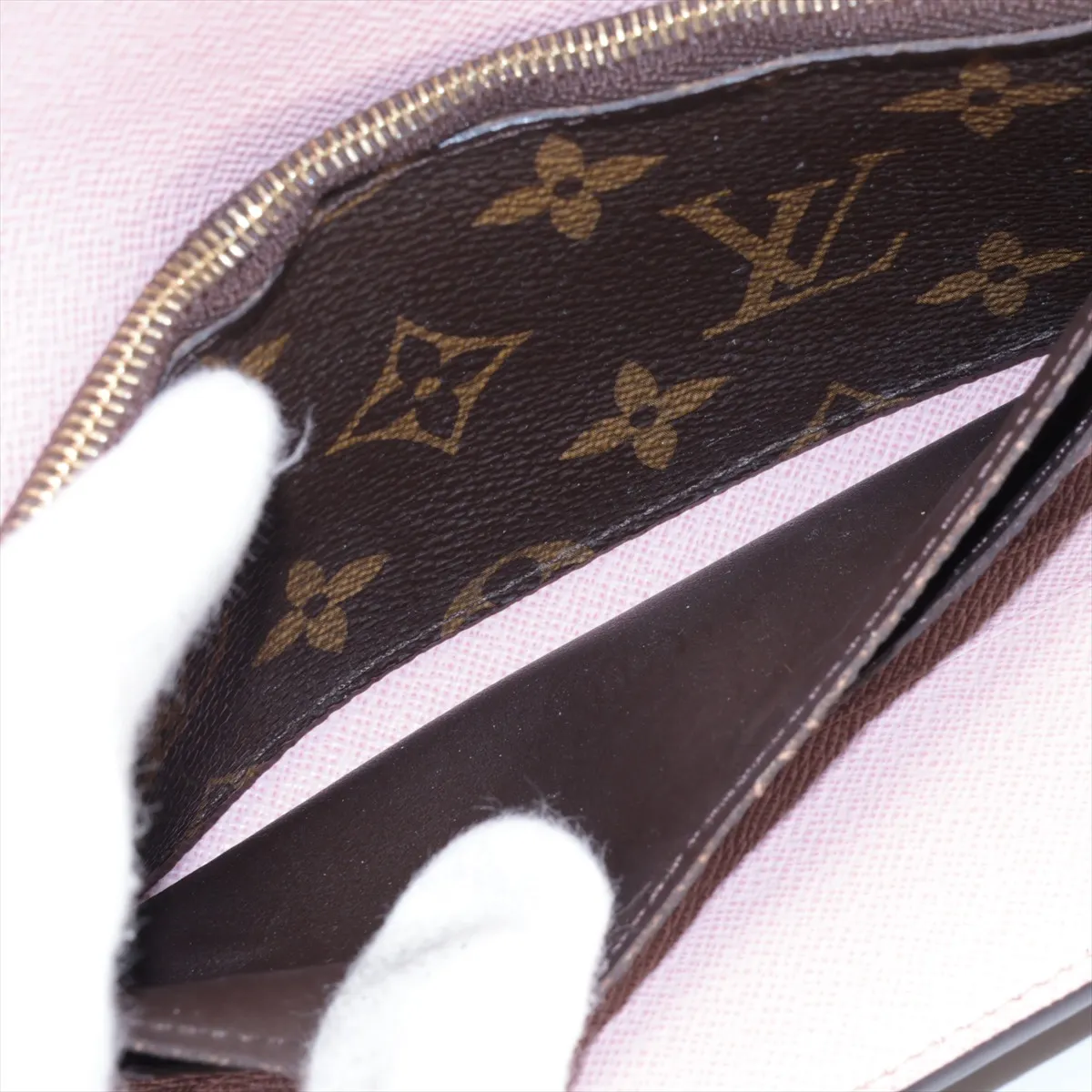 Monogram Portefeuille Josephine M41739 GI3127 Brown x Pink Long Wallet — view 7