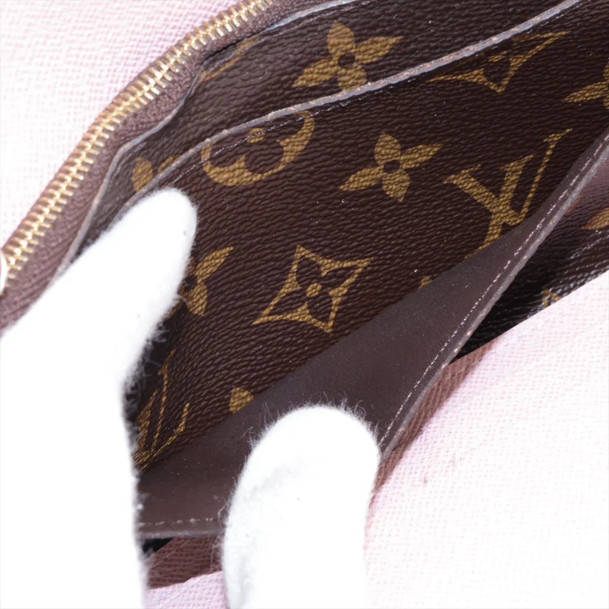 Monogram Portefeuille Josephine M41739 GI3127 Brown x Pink Long Wallet — view 8
