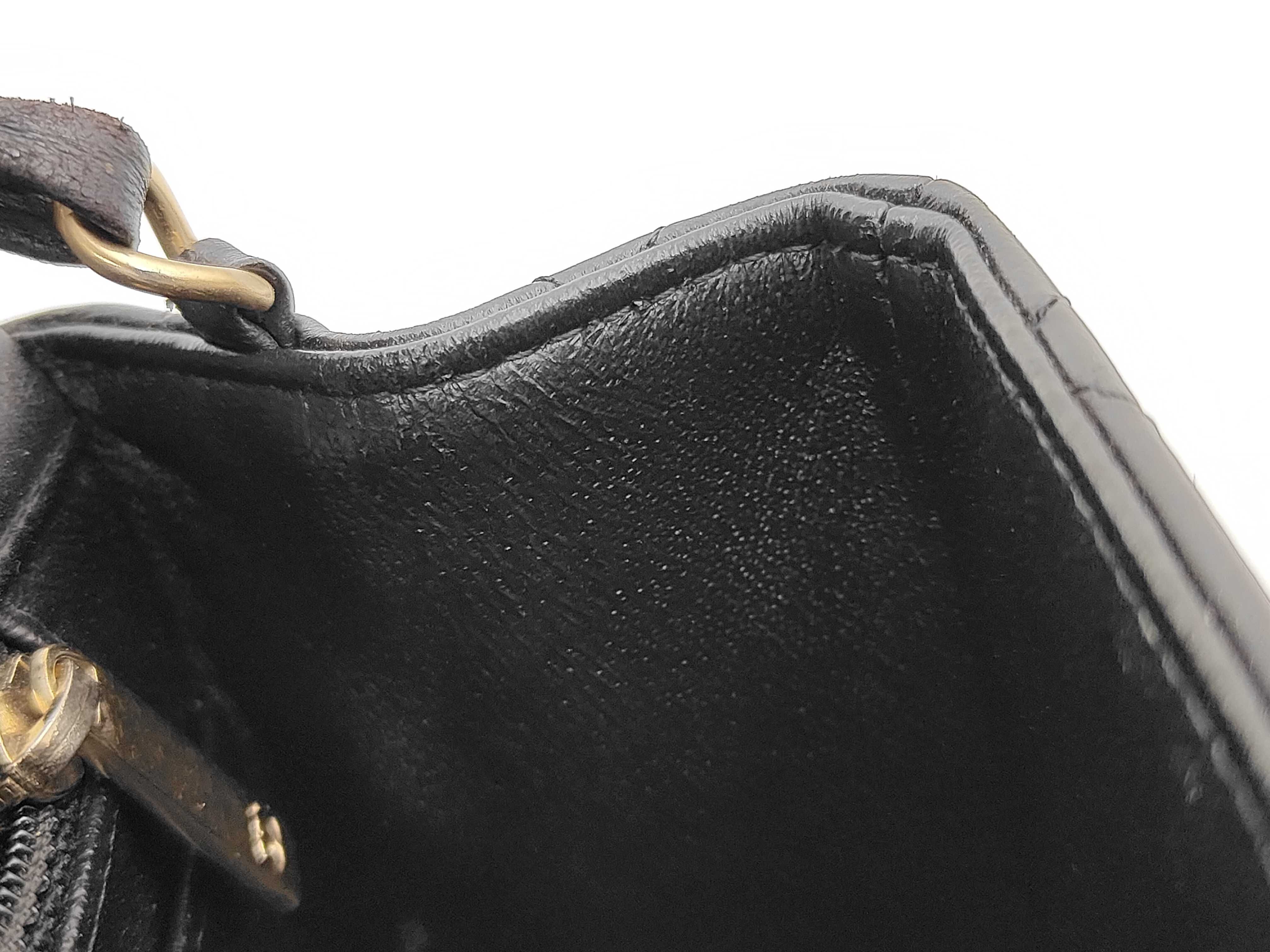 Matelassé Mini Chain Shoulder Bag, Black, Serial Number 17 — view 13