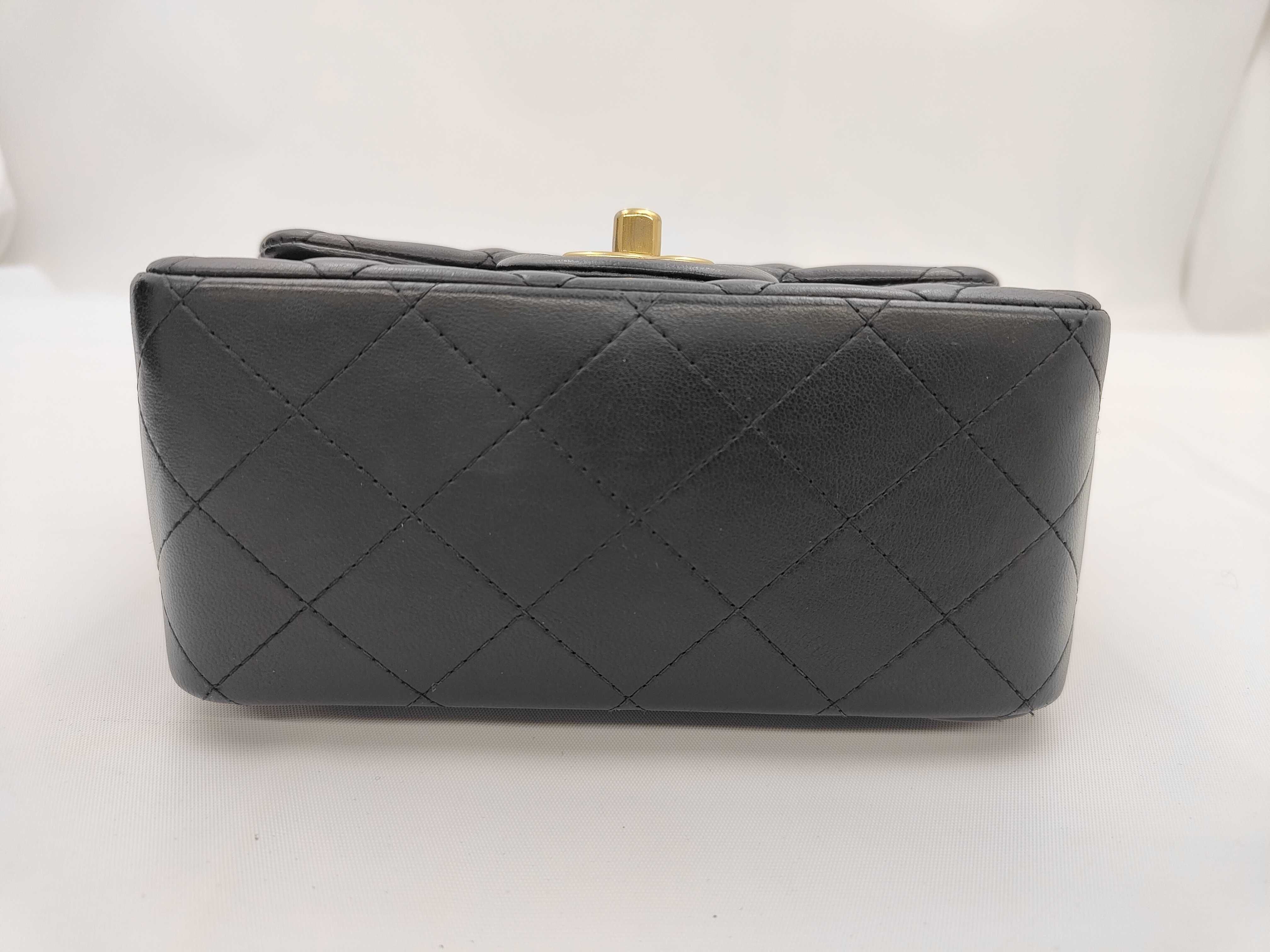 Matelassé Mini Chain Shoulder Bag, Black, Serial Number 17 — view 5