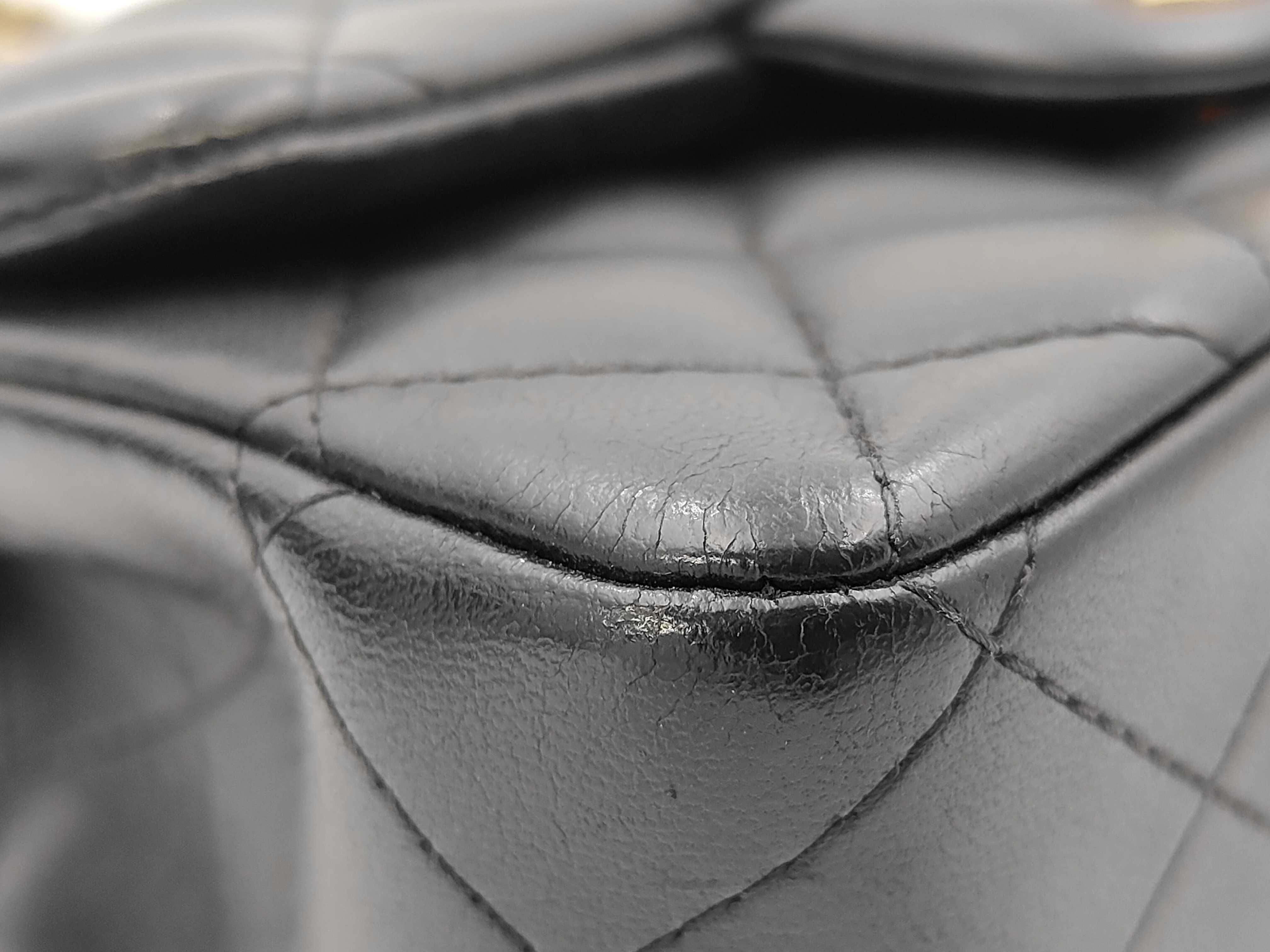 Matelassé Mini Chain Shoulder Bag, Black, Serial Number 17 — view 6