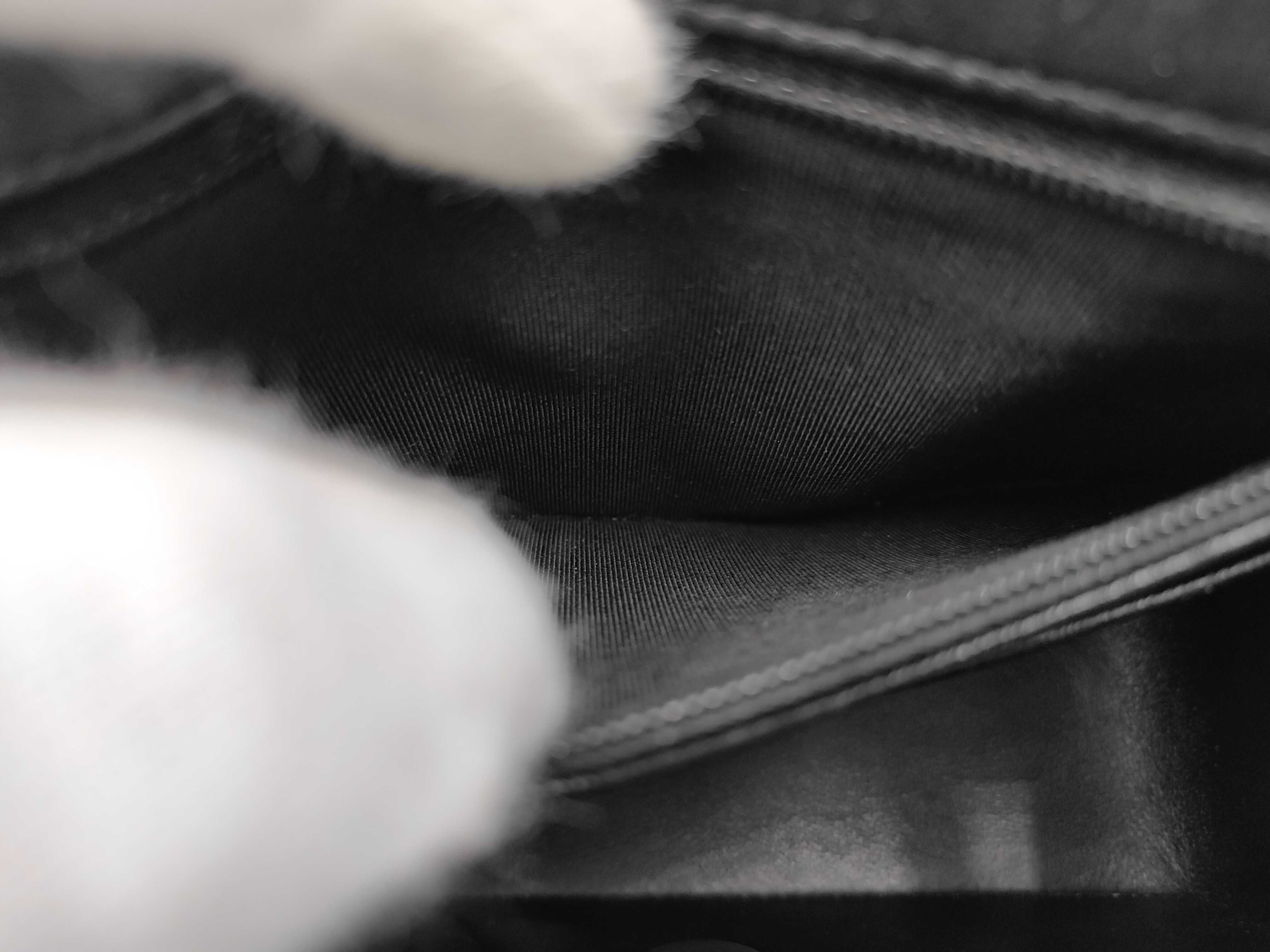 Matelassé Mini Chain Shoulder Bag, Black, Serial Number 17 — view 10