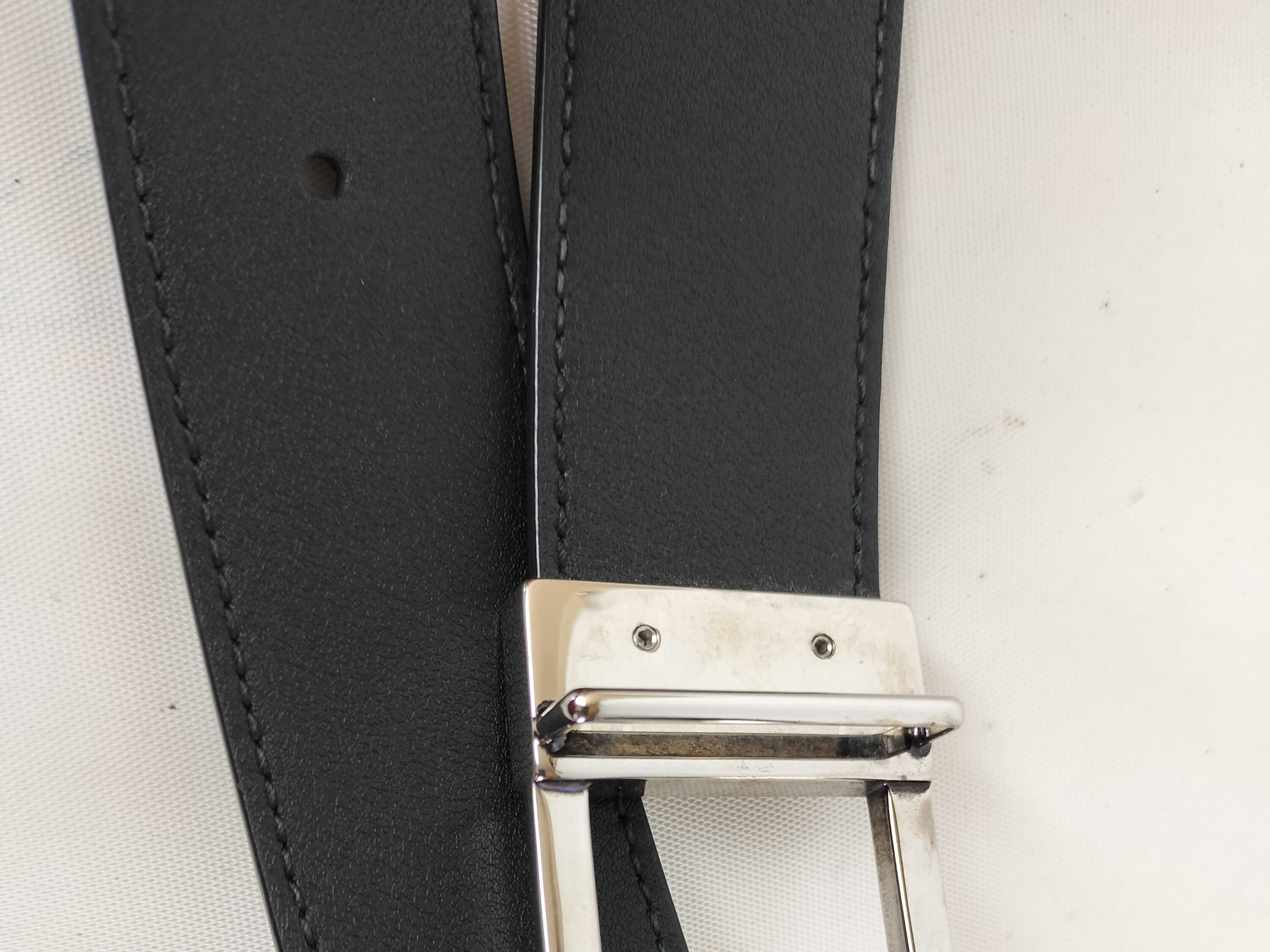 Black GG Silver Hardware Belt — view 4