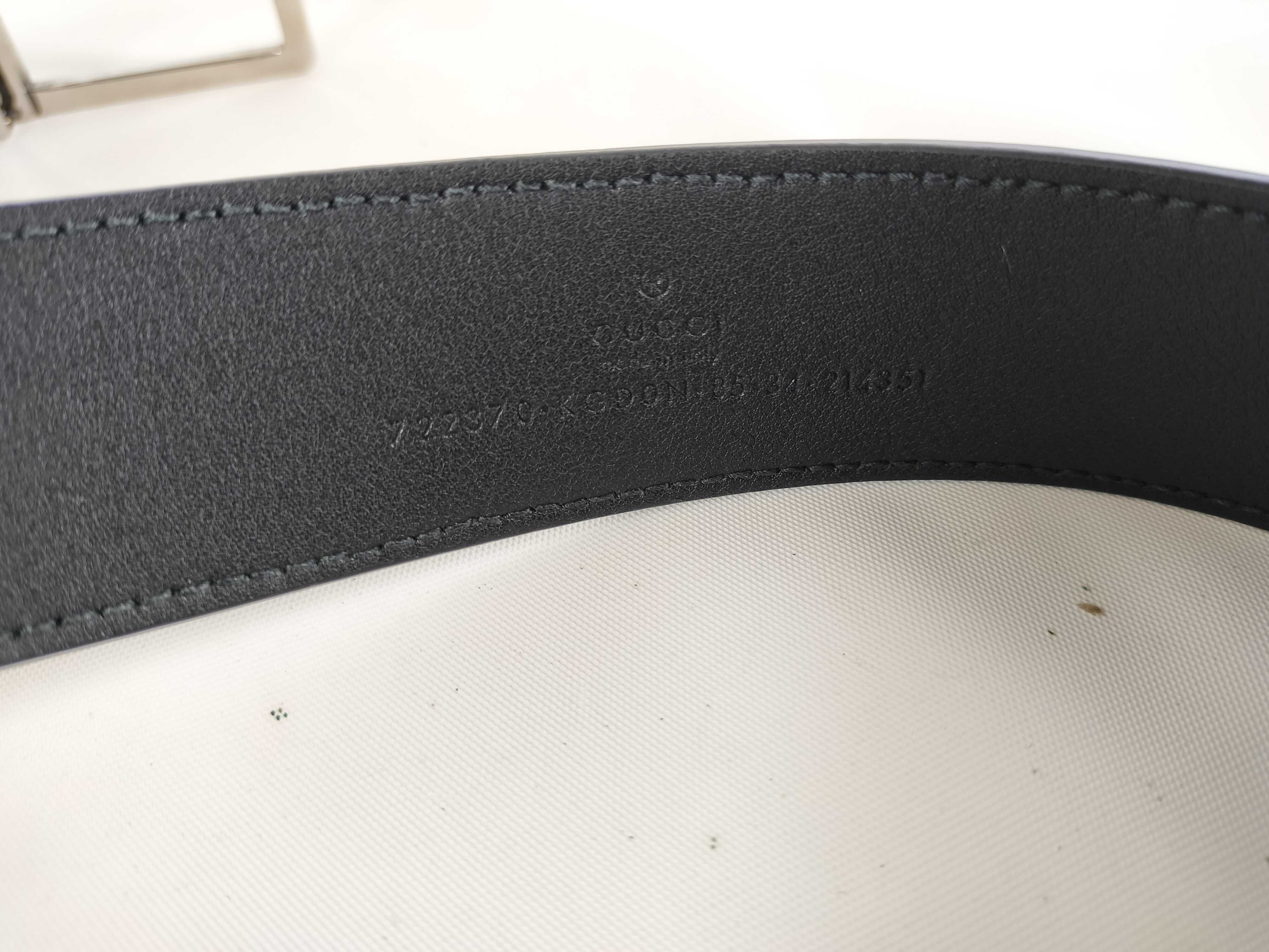 Black GG Silver Hardware Belt — view 7