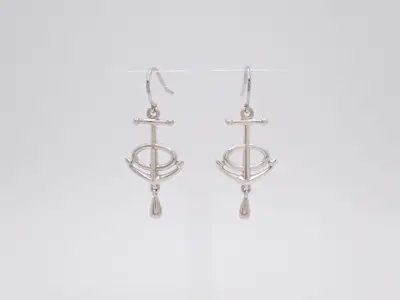 Grand Large Chaine d'Ancre Earrings, SV925, 5.2g