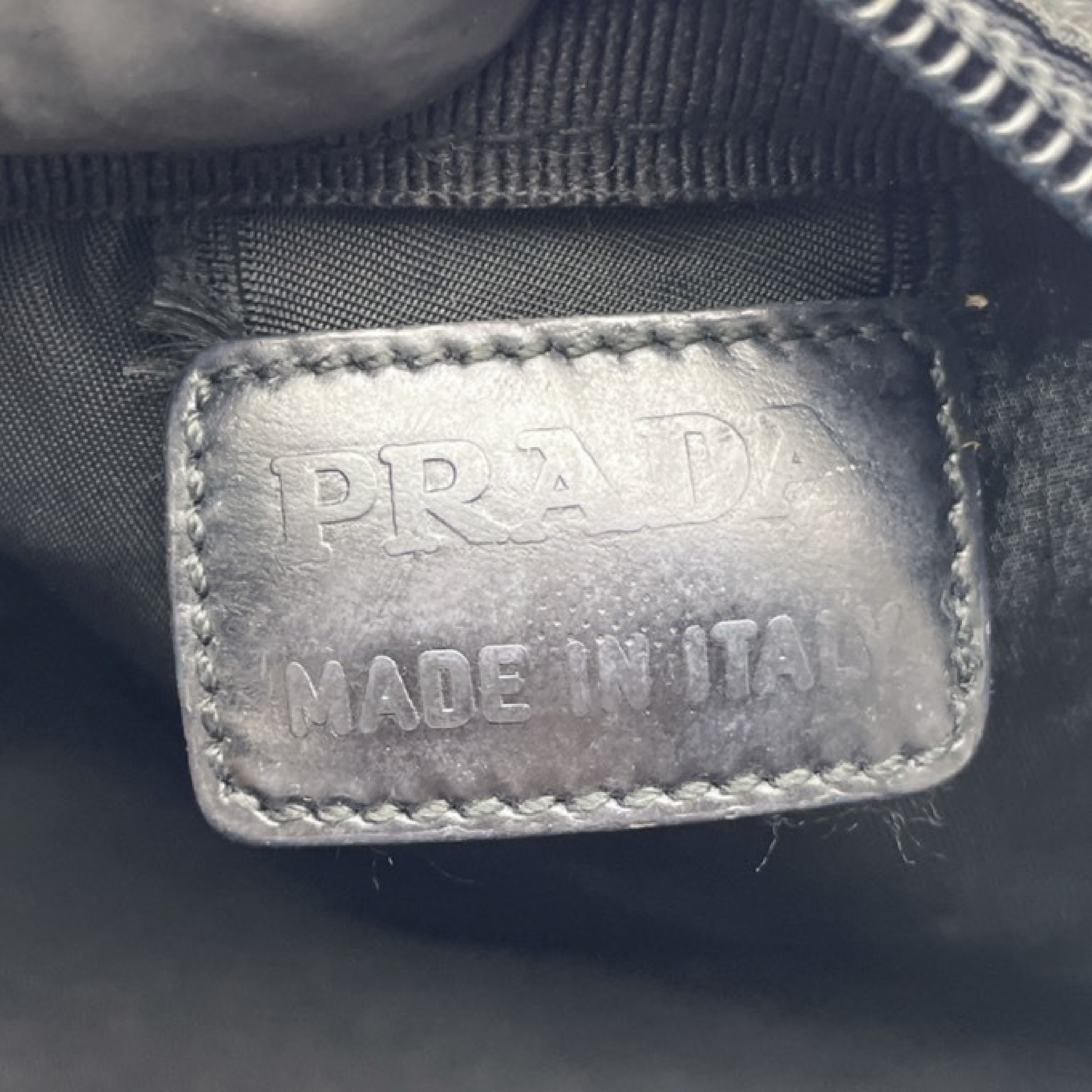 Nylon Triangle Logo Pouch — view 11