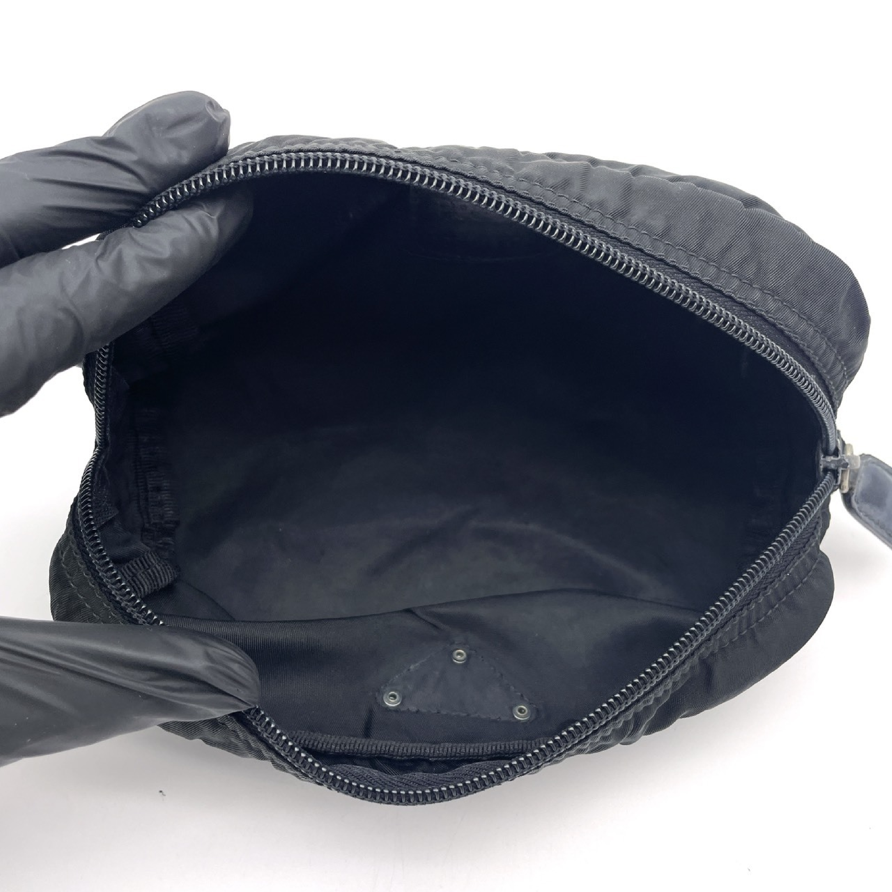 Nylon Triangle Logo Pouch — view 10