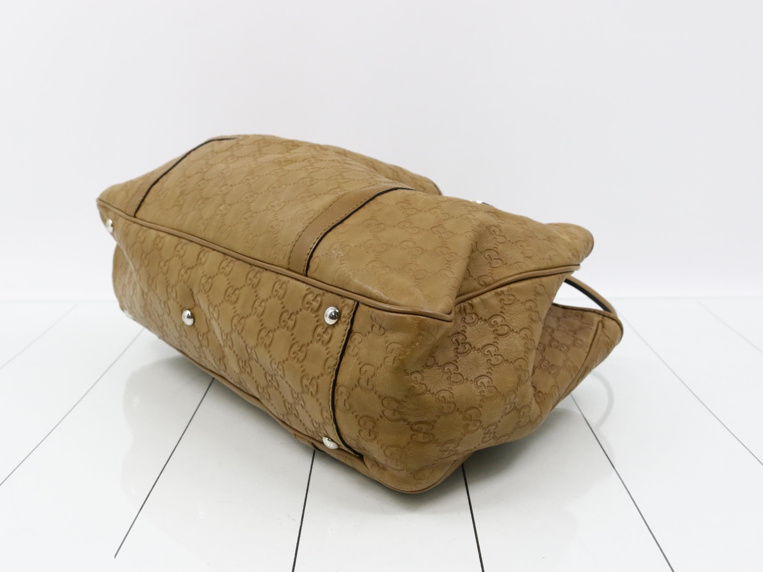 Guccissima tote bag with combination hardware, light brown. — view 6