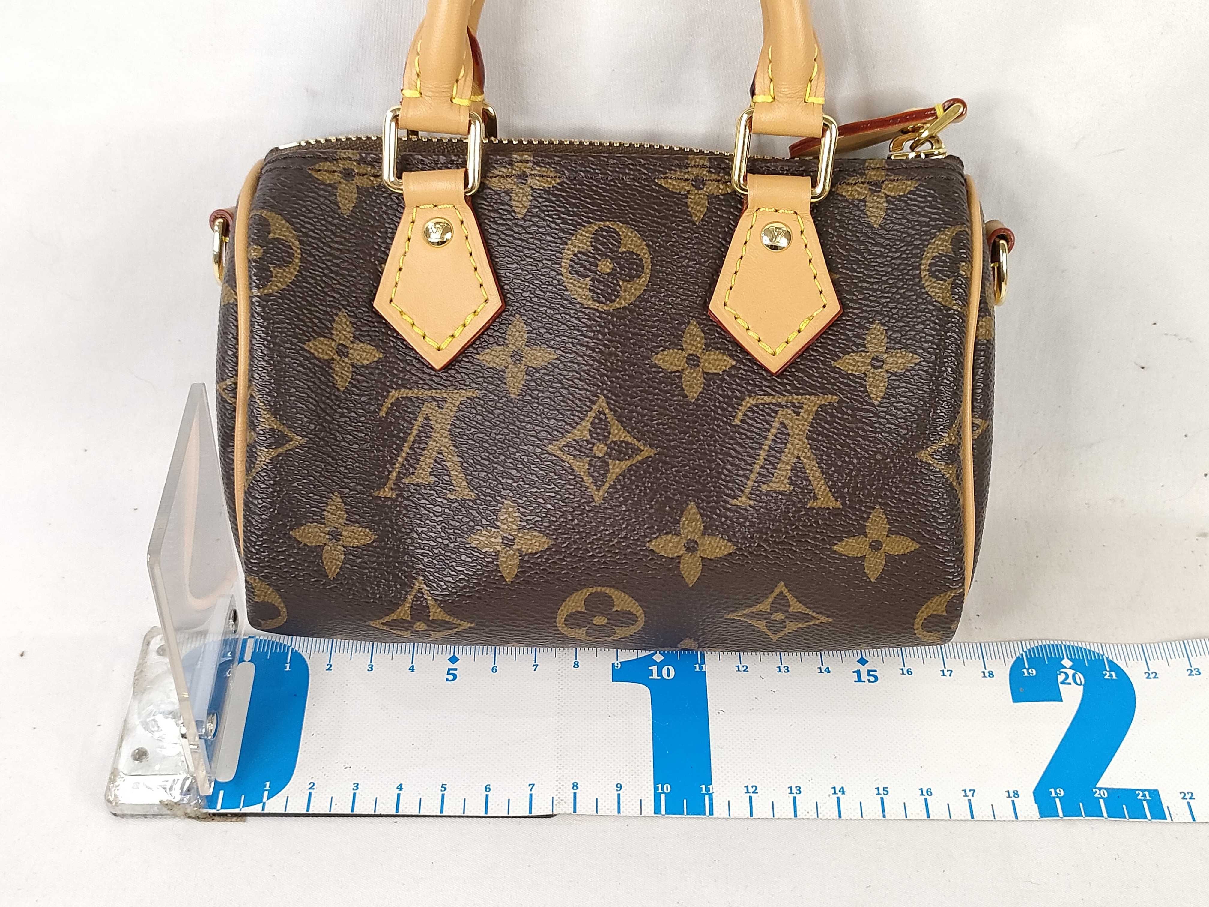 Monogram Vivienne Nano Speedy M82624. Accessories: Box, dust bag, shoulder strap, handbag. — view 2