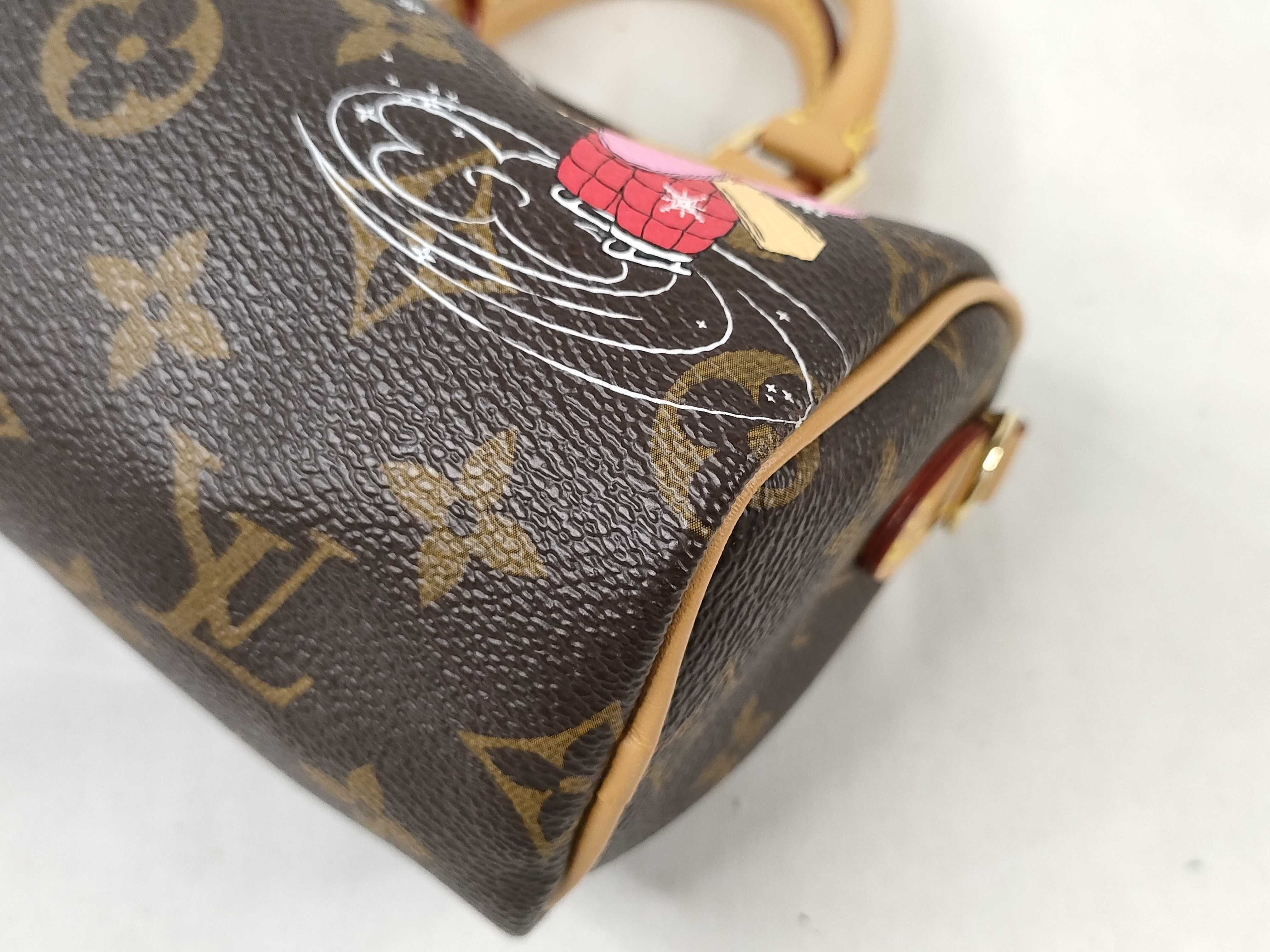 Monogram Vivienne Nano Speedy M82624. Accessories: Box, dust bag, shoulder strap, handbag. — view 7