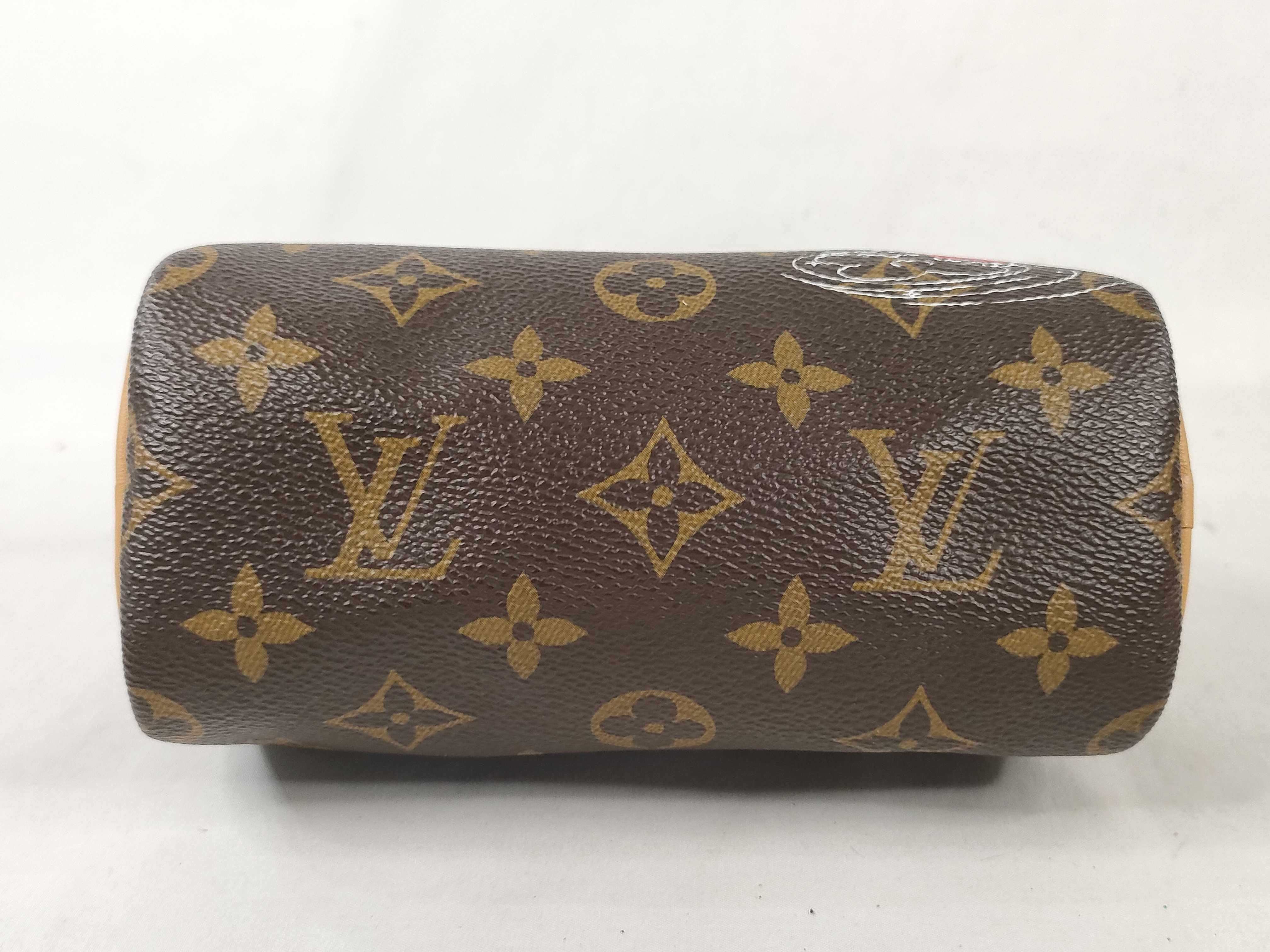 Monogram Vivienne Nano Speedy M82624. Accessories: Box, dust bag, shoulder strap, handbag. — view 8
