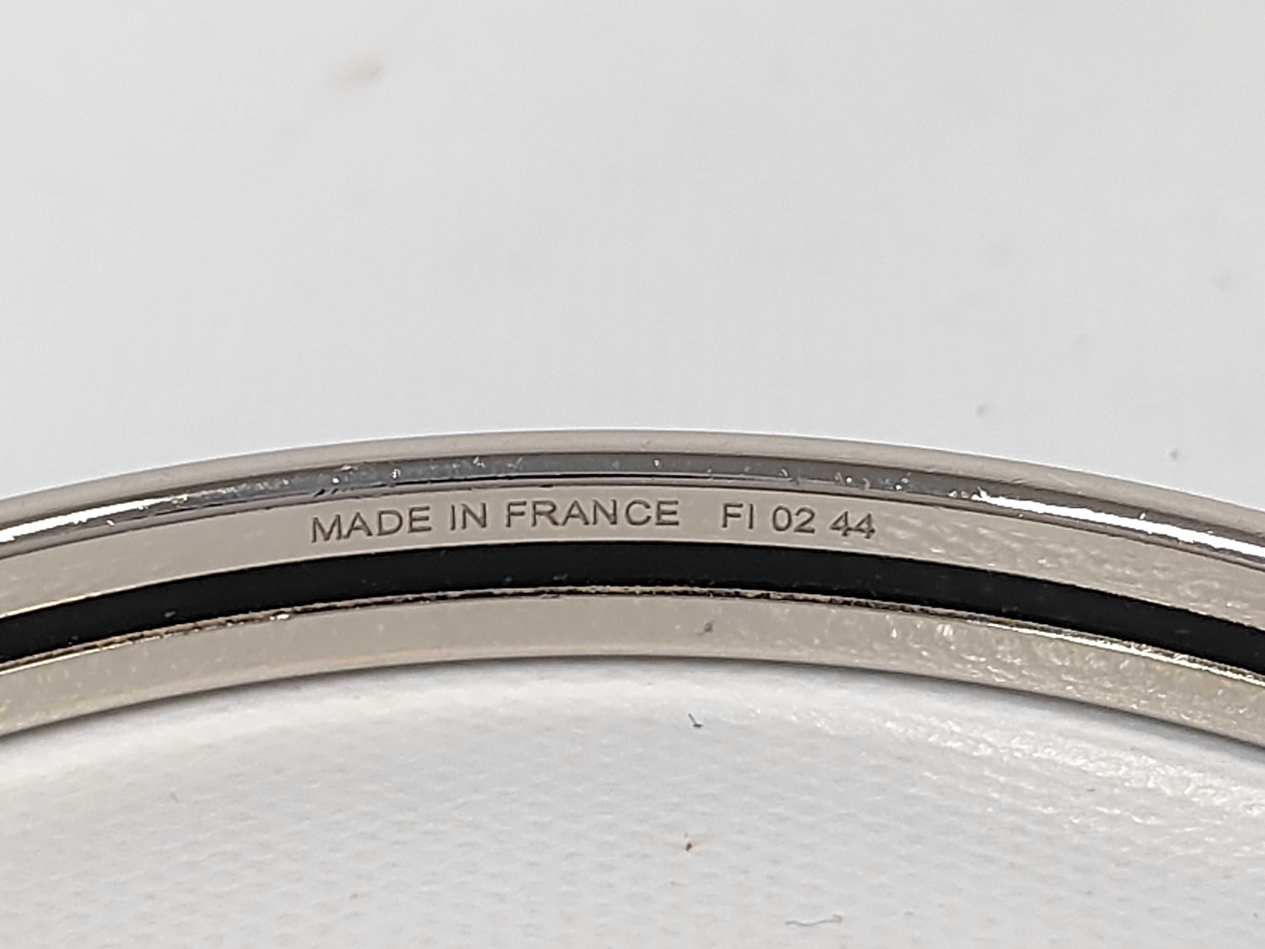 Enamel Bracelet Uni Light Yellow x Silver Hardware Hermes Bracelet/Bangle — view 6