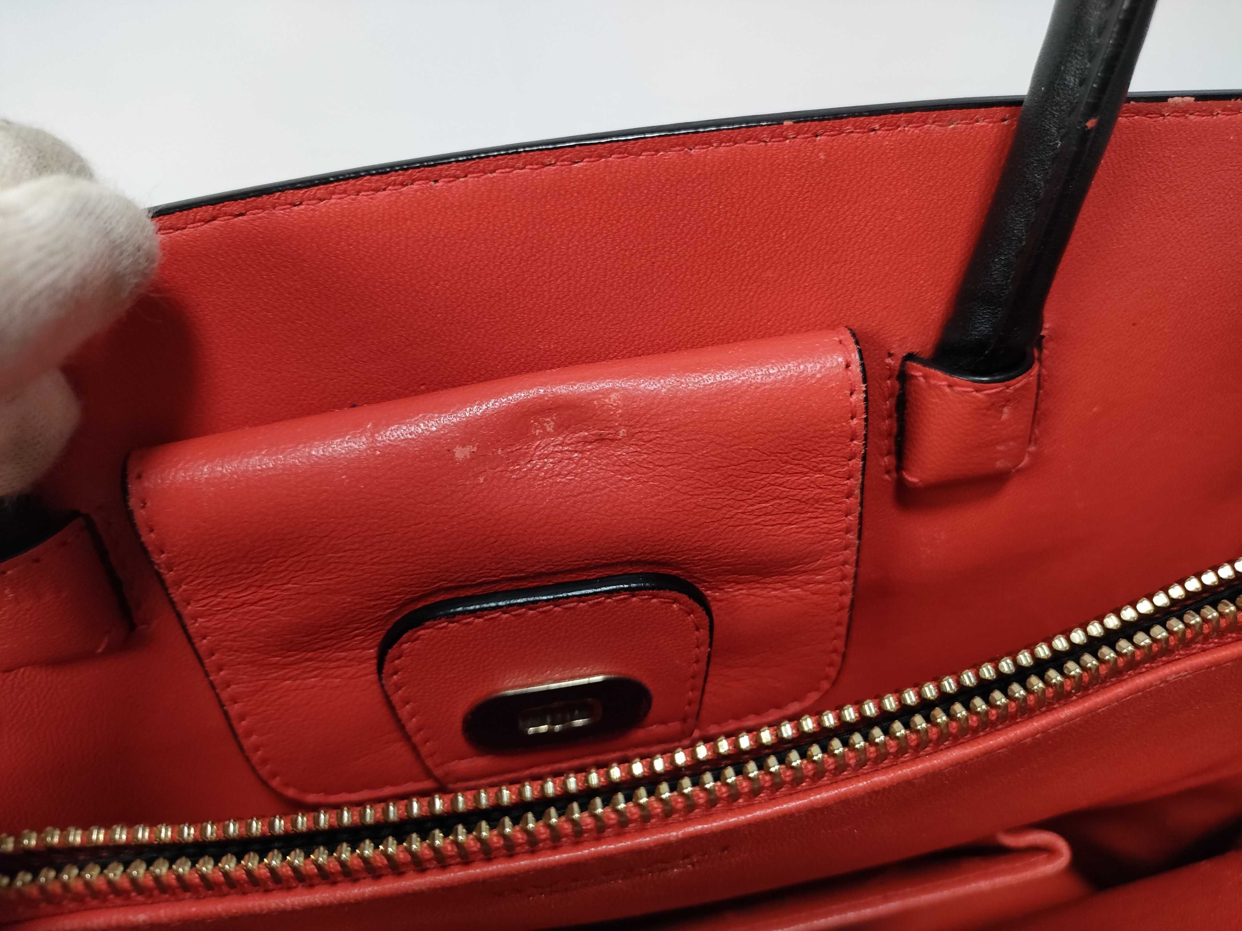 FR- Isabella Rossellini Leather Handbag Beige — view 12