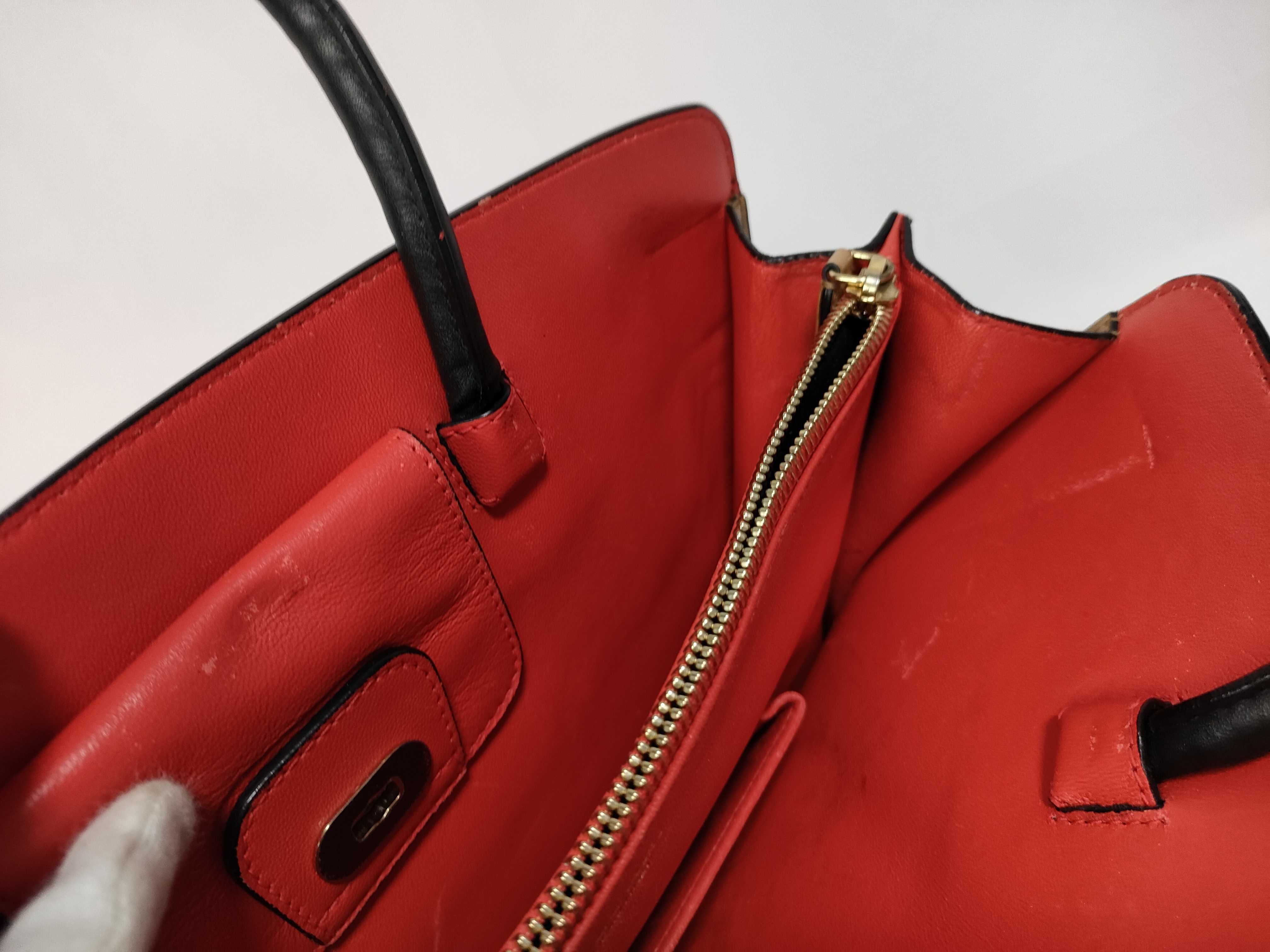 FR- Isabella Rossellini Leather Handbag Beige — view 13