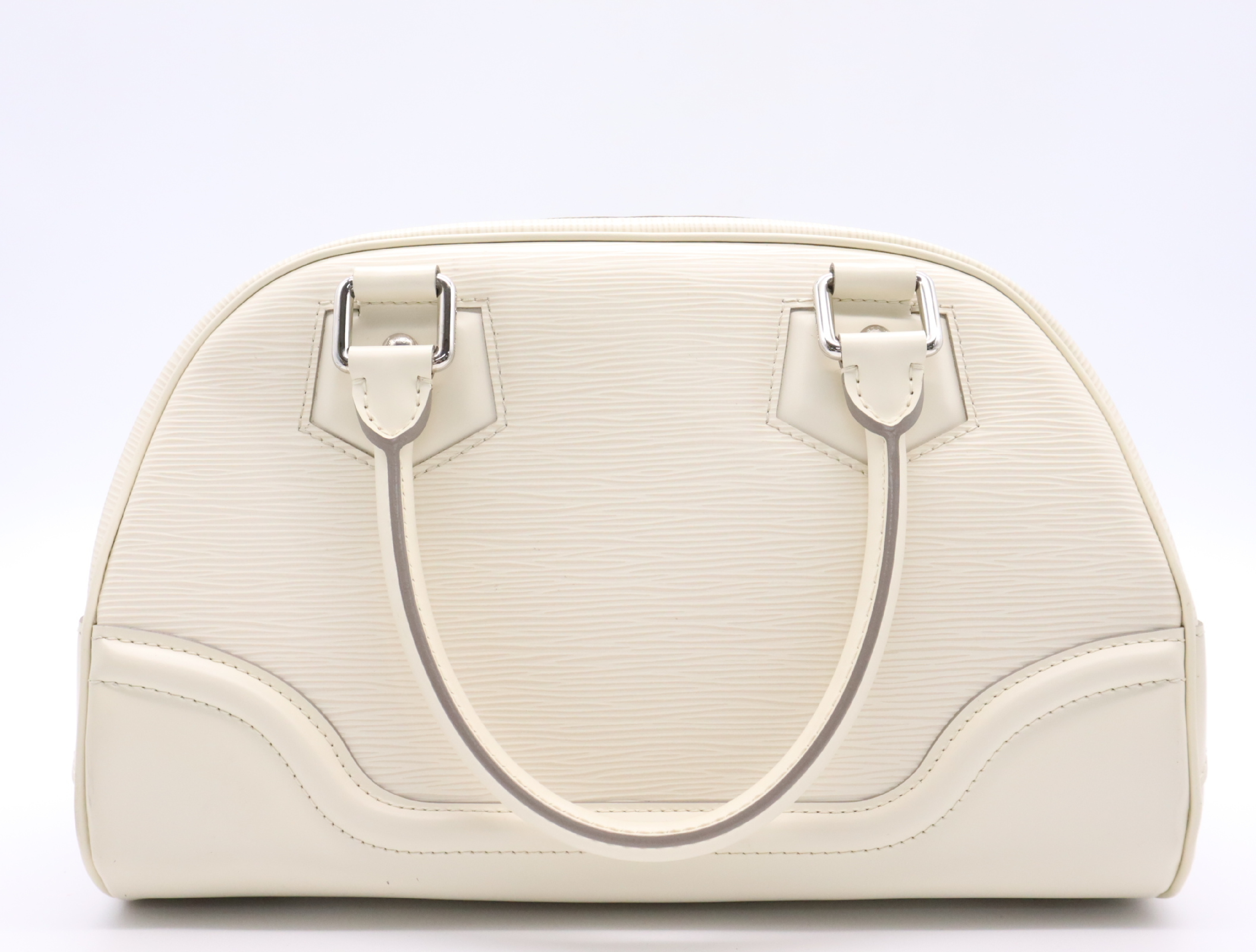 M5932J Epi Bowling Montaigne PM Ivoire Handbag — view 2