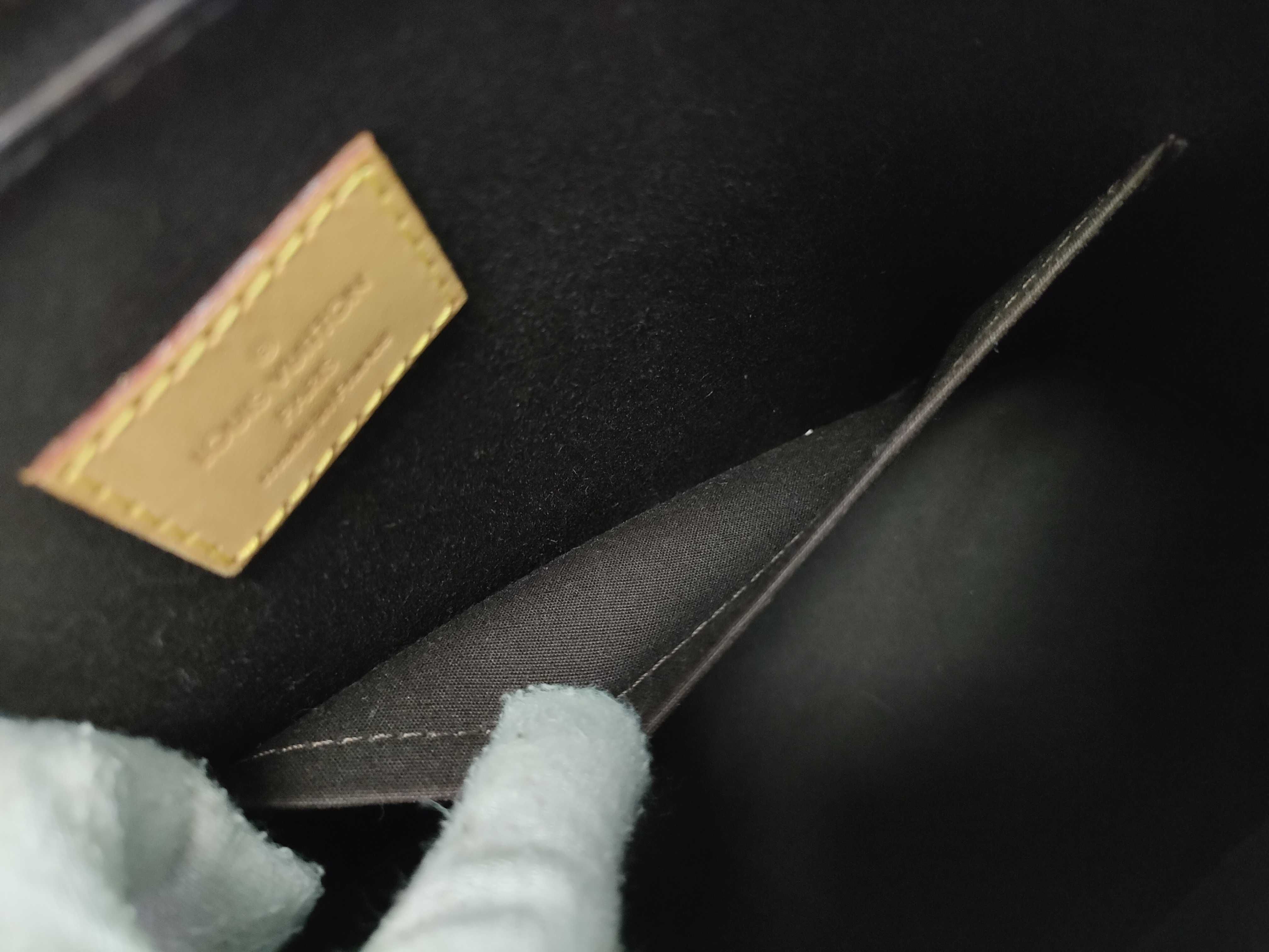 Vernis Alma PM M91611, serial number unclear, Bordeaux handbag — view 12