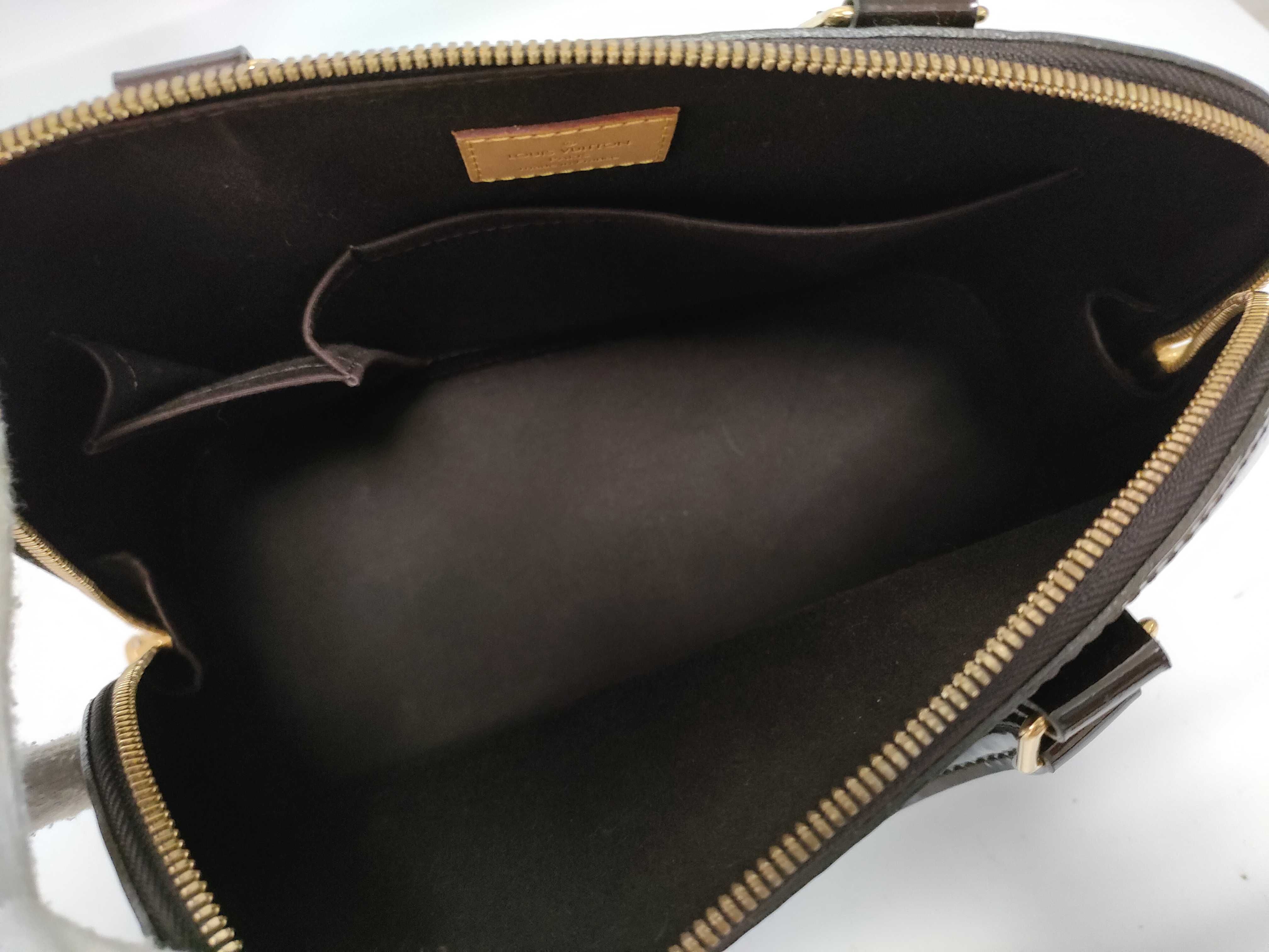 Vernis Alma PM M91611, serial number unclear, Bordeaux handbag — view 10
