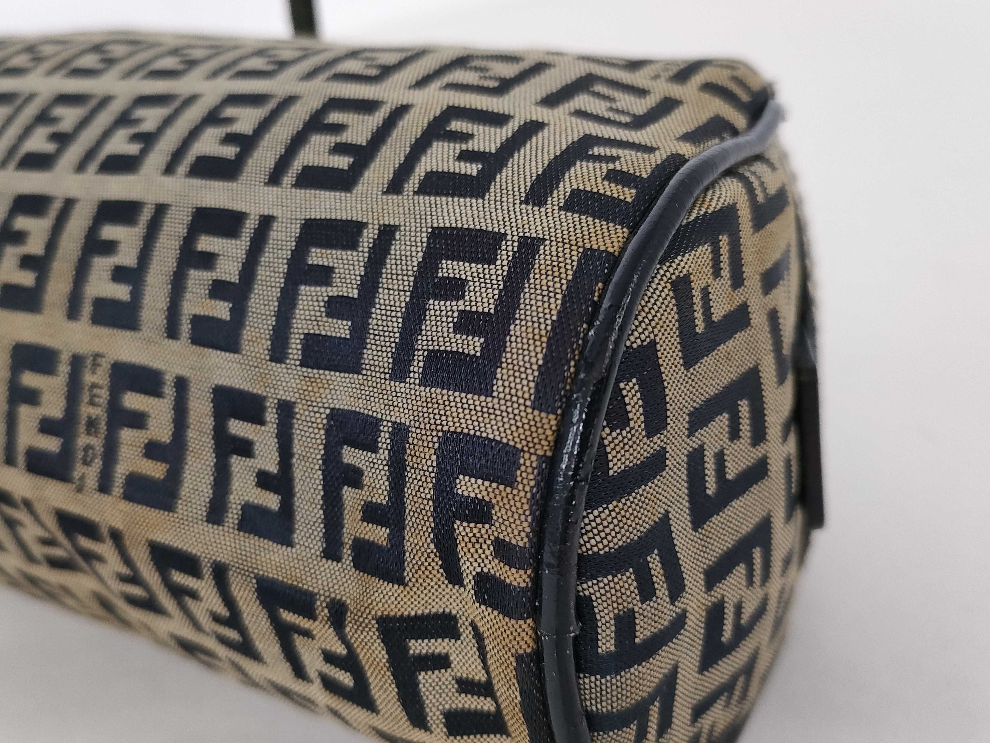 Zucca pattern Boston bag, navy handbag — view 6