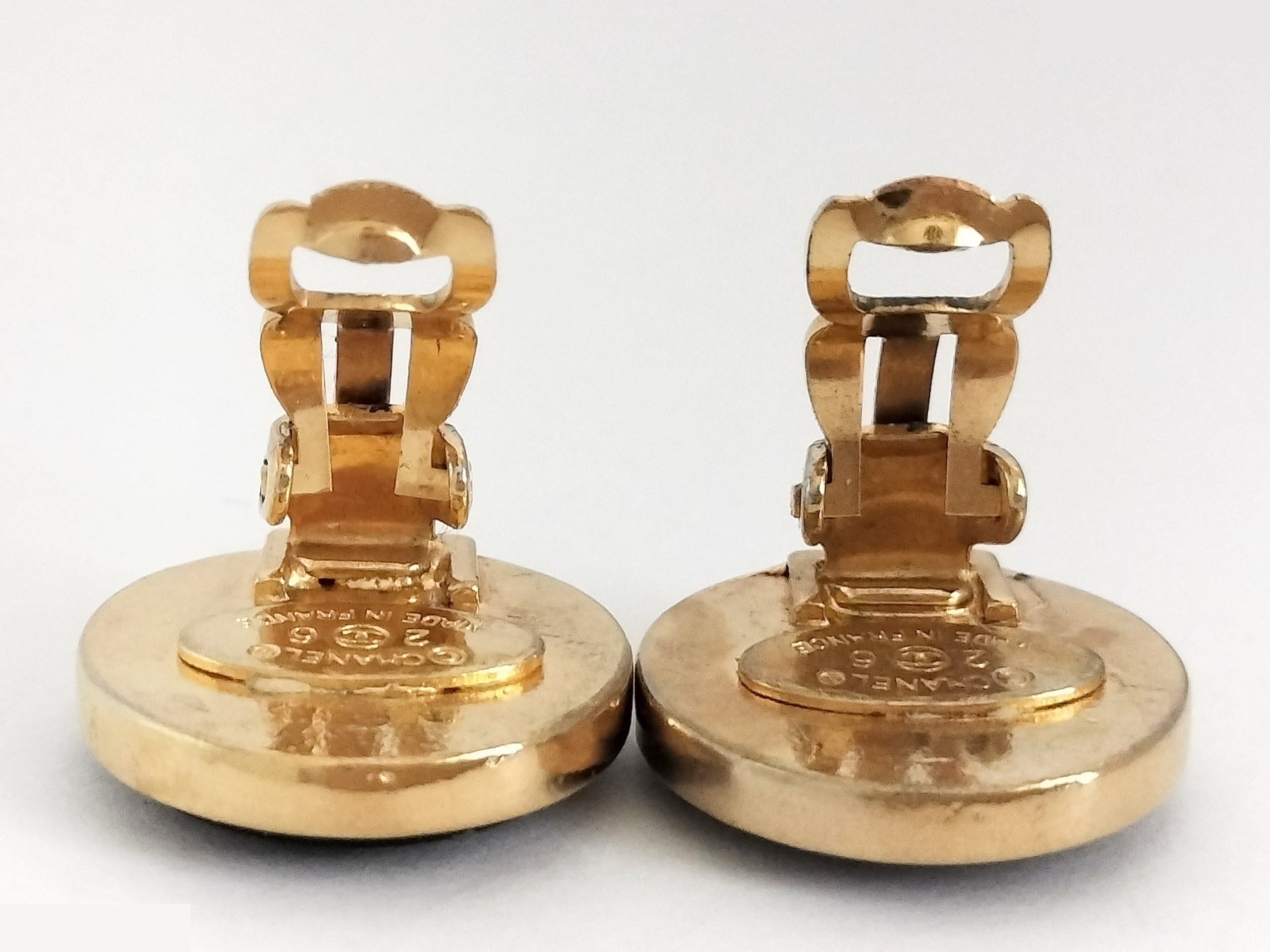 Coco black gold earrings — view 5