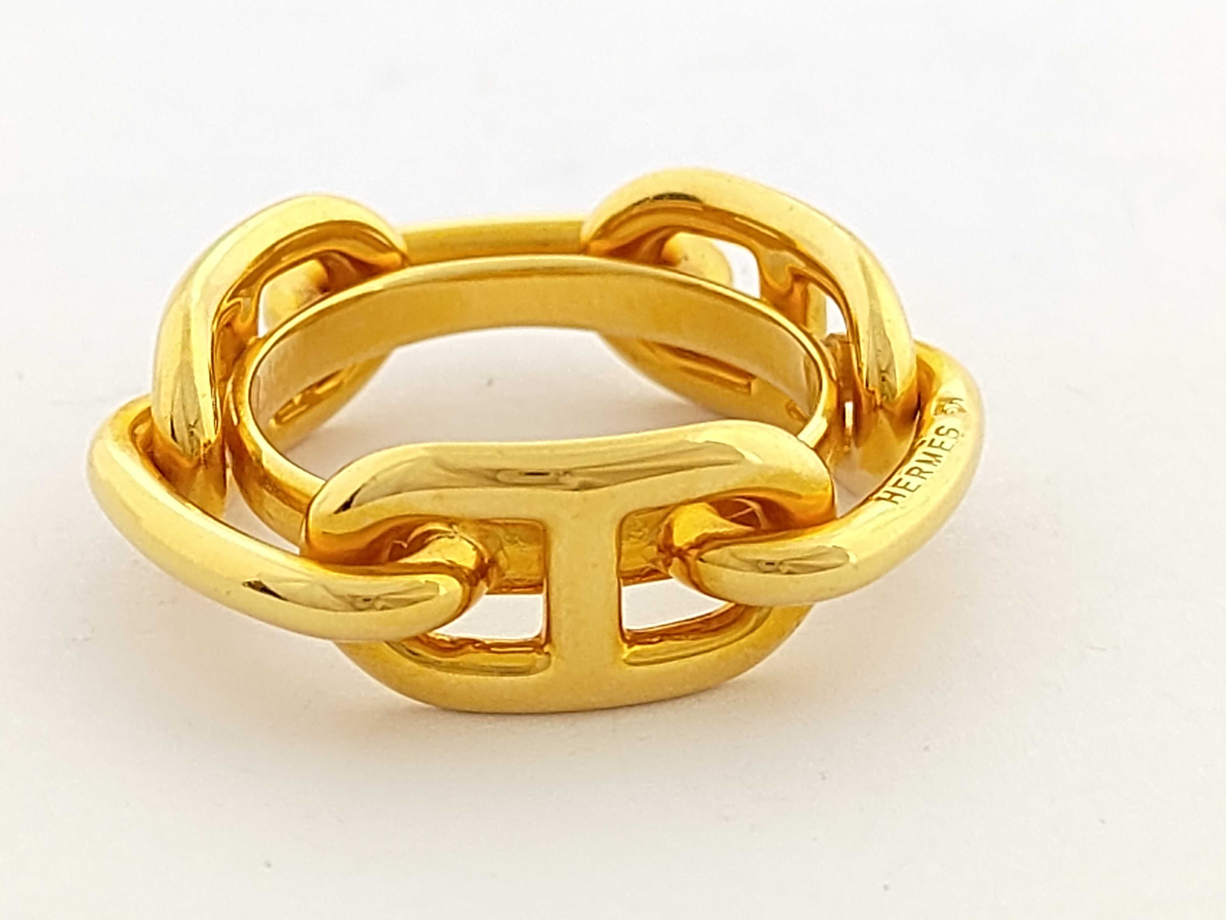 Chaine d'Ancre Gold Scarf Ring and other accessories — view 3