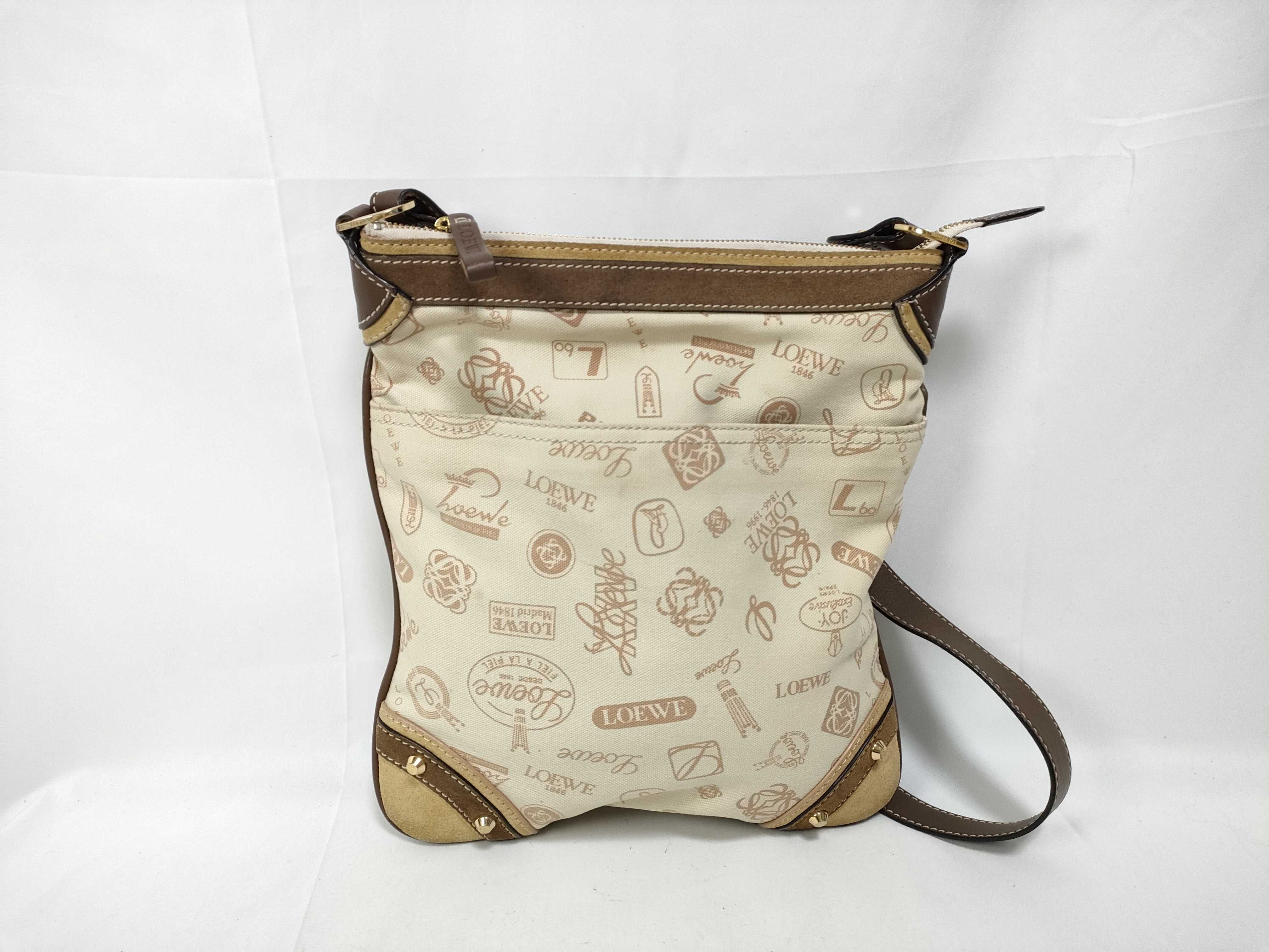 160th Anniversary Commemorative Leather Suede Canvas Shoulder Bag One Shoulder Bag