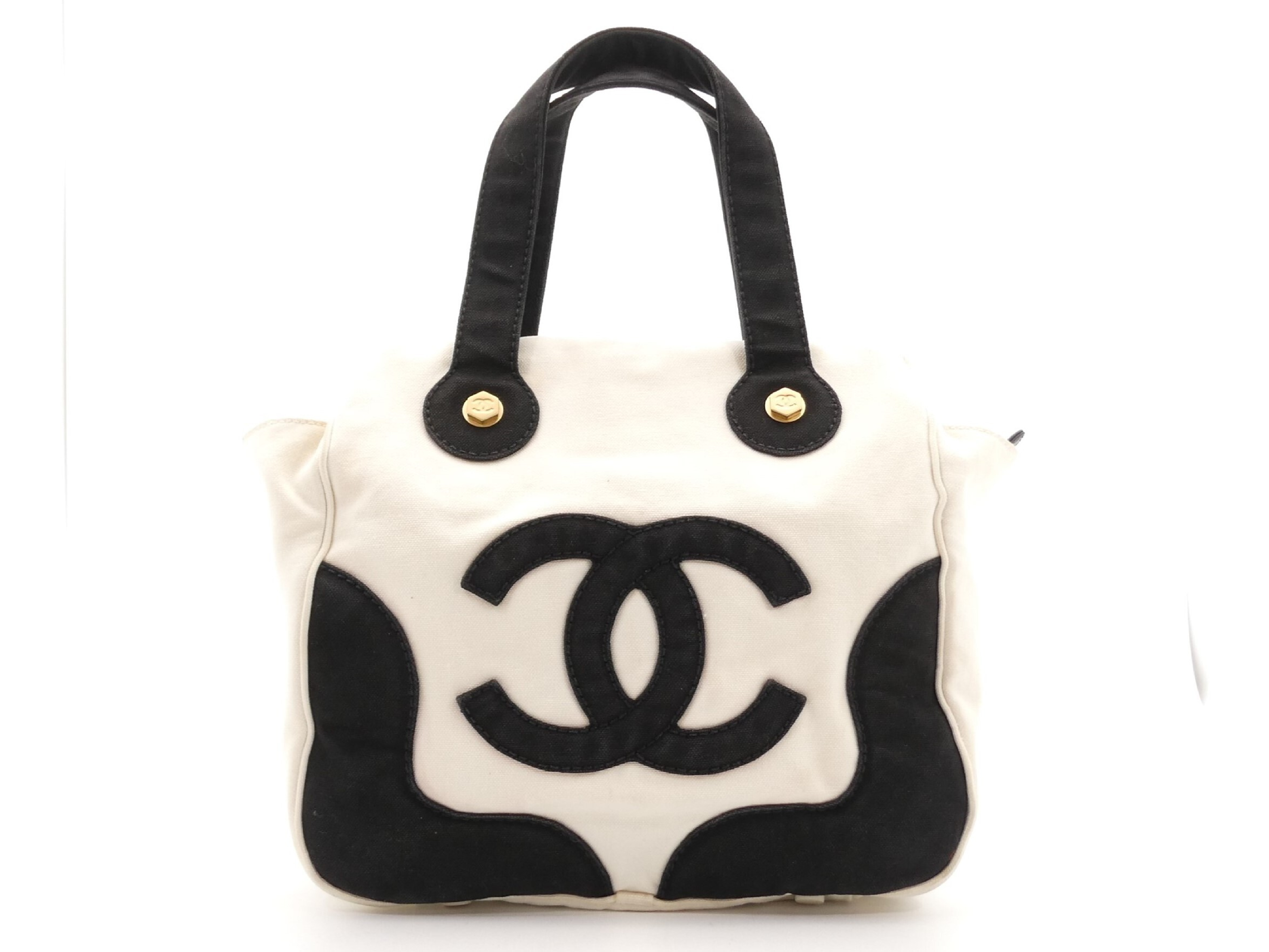 Marshmallow Canvas Coco Mark Shoulder Bag
