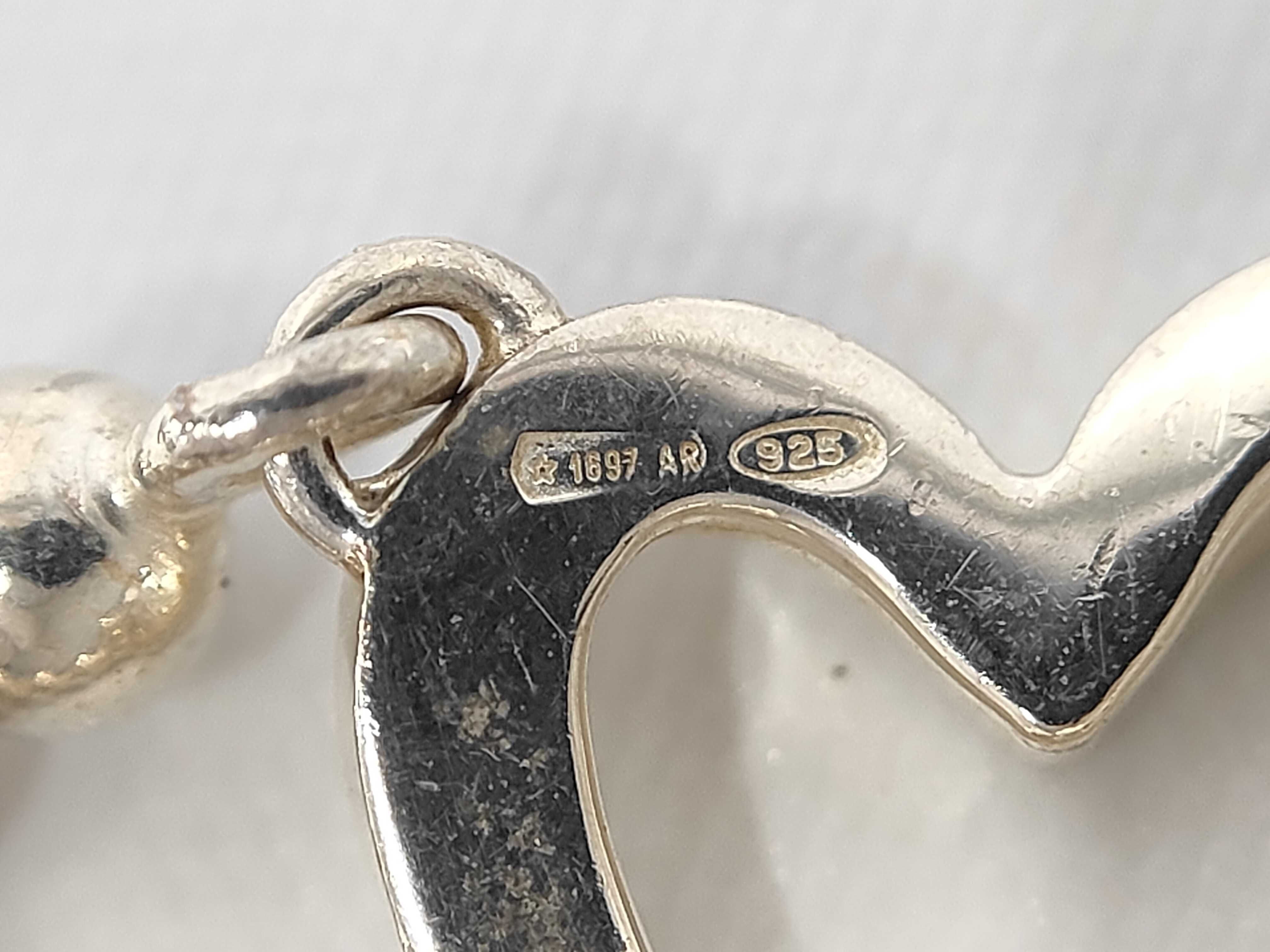 Ball Chain Heart Logo Sterling Silver 925 Ring — view 6