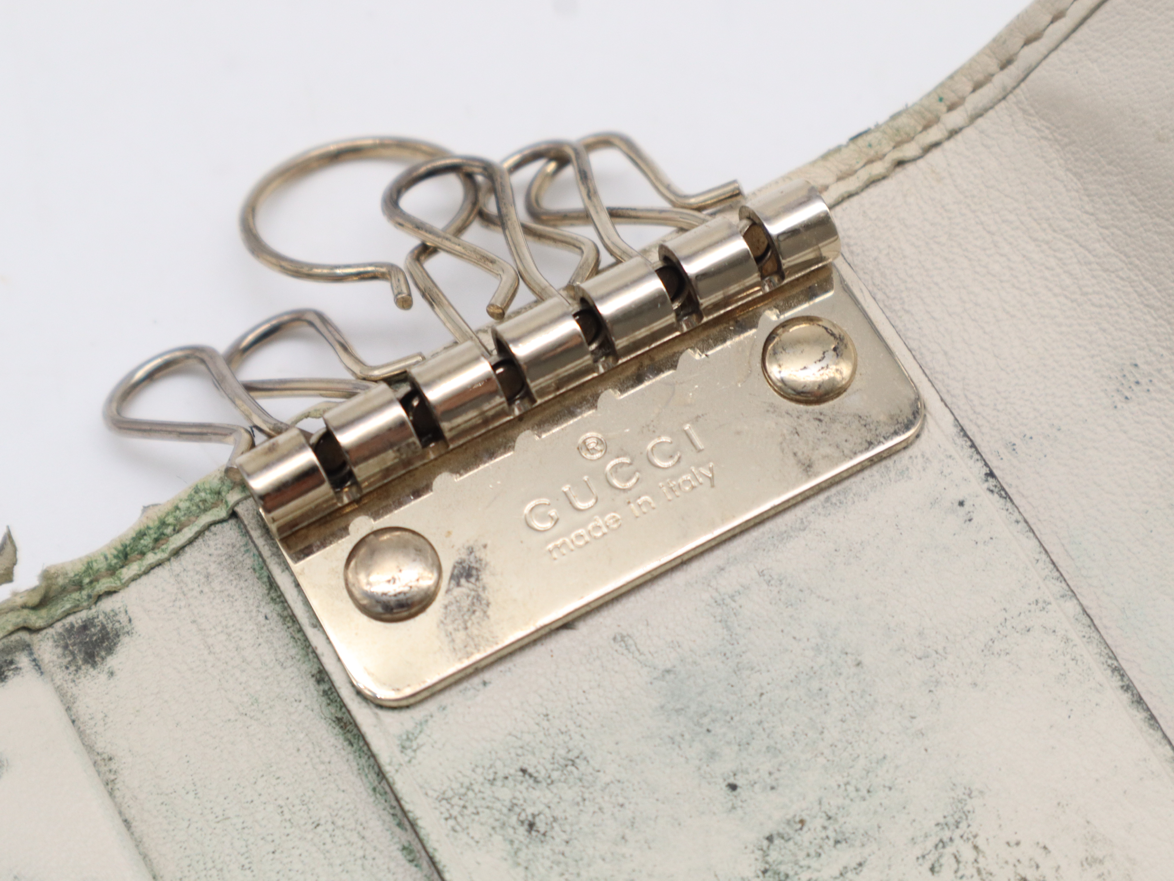 20355 Canvas x Leather GG Canvas Lovely Heart Key Case Beige Gold Hardware with Box Key Case/Keychain — view 12