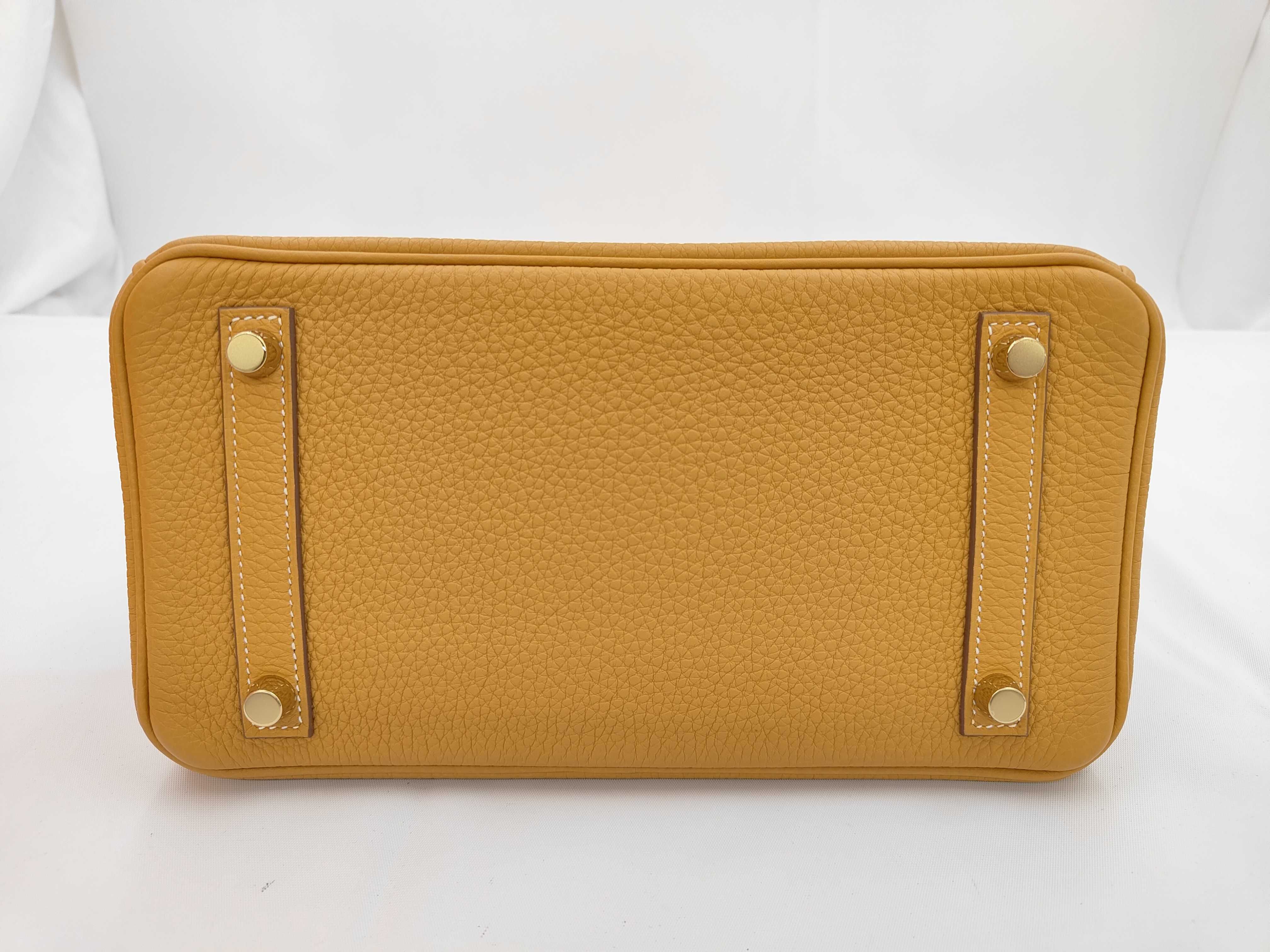 Birkin 25 Natural Sable Togo Leather Handbag with Gold Hardware (K Stamp) — view 5