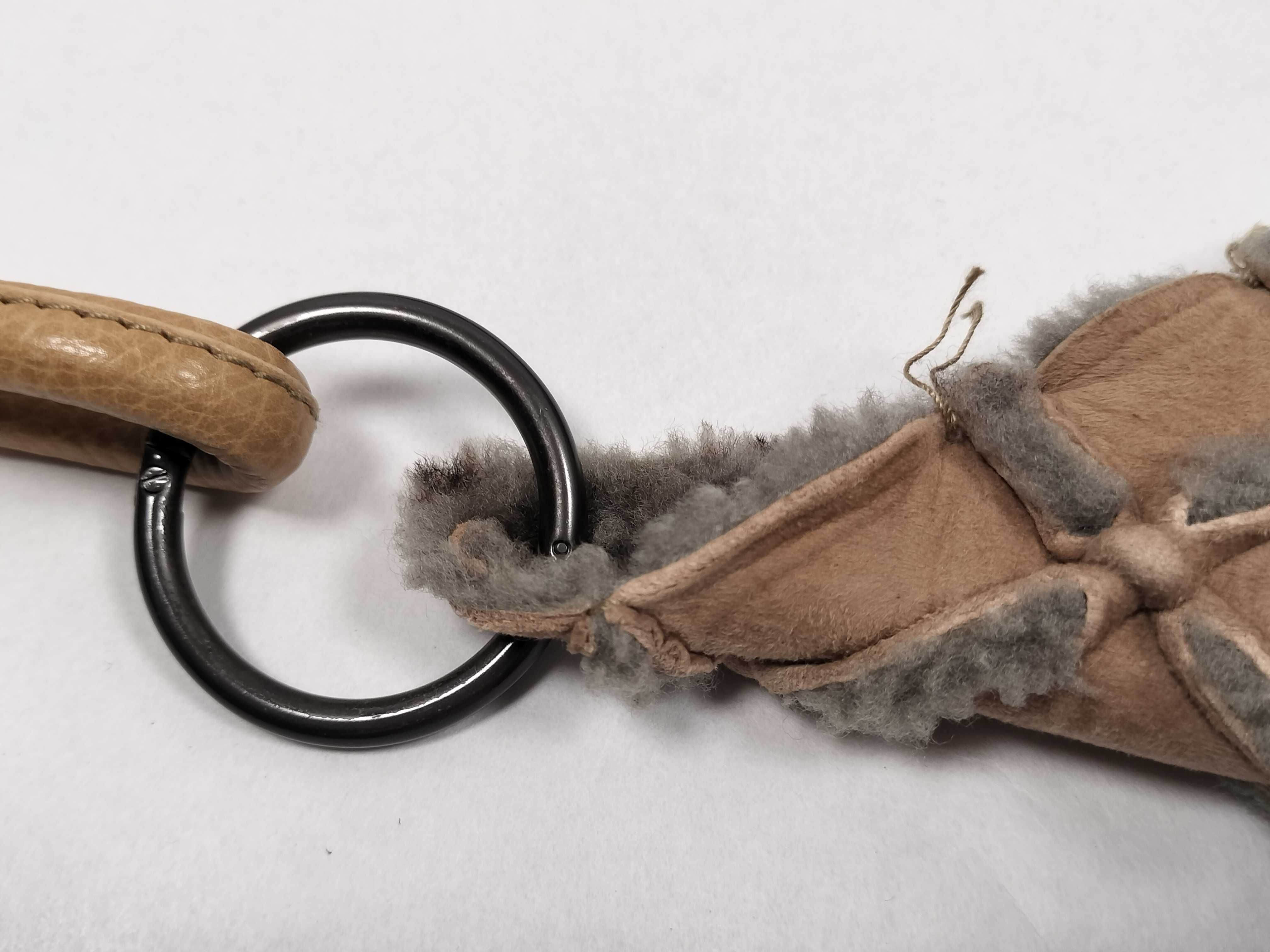 Shearling Semi-Shoulder Bag, Beige Shoulder Bag — view 5