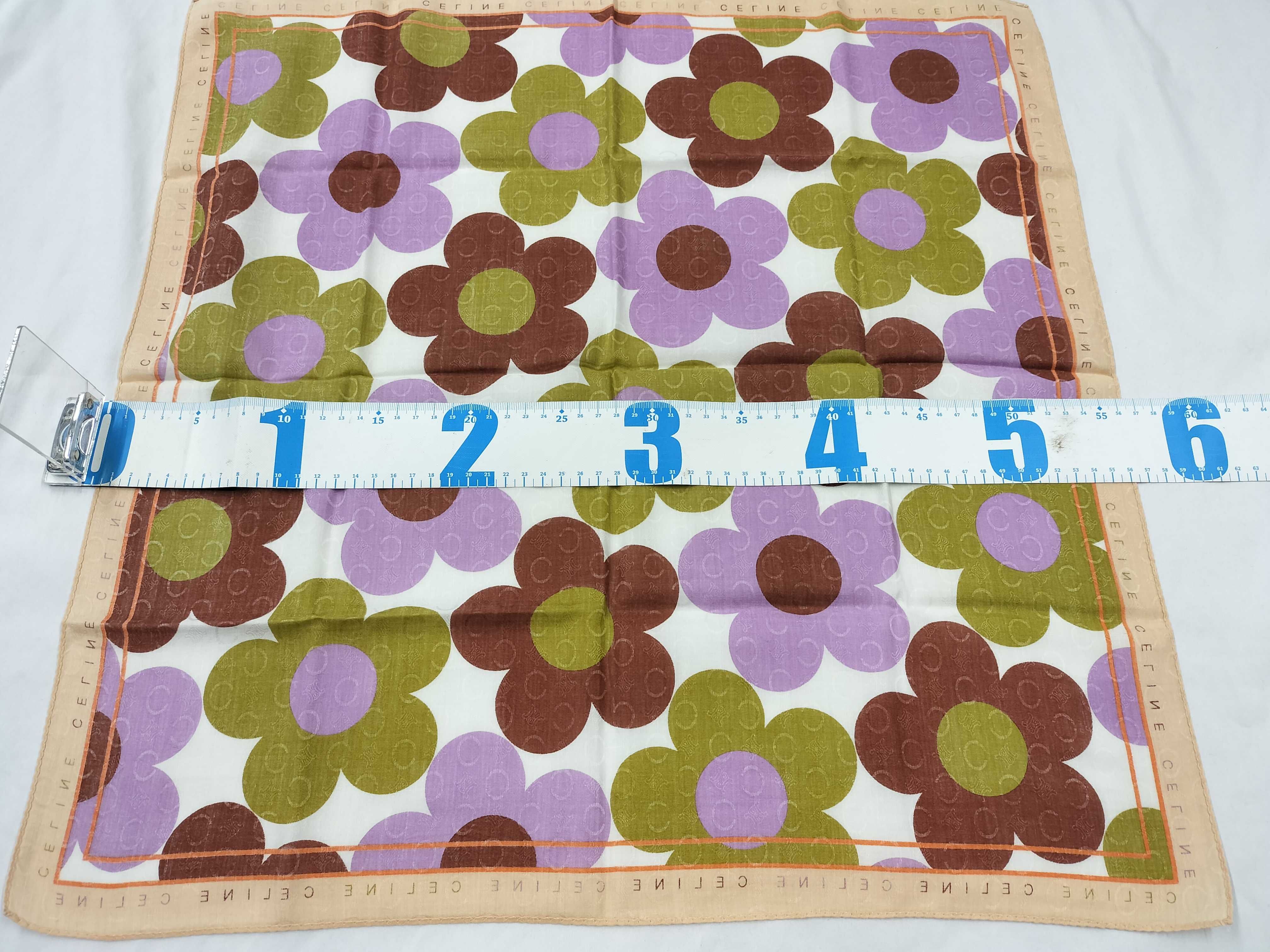 handkerchief scarf, floral pattern, Shadow Macadam C pattern, other accessories. — view 2