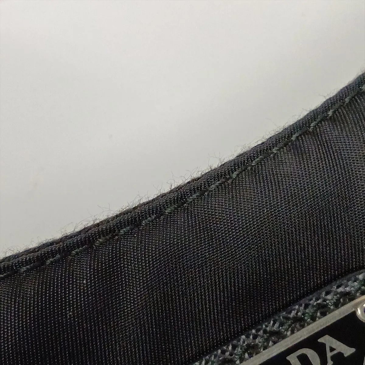 Tessuto Nylon x Leather Shoulder Bag, Black — view 11