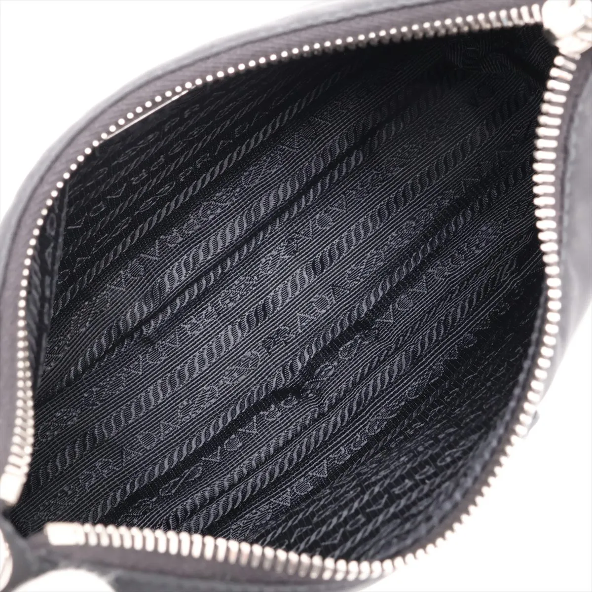Tessuto Nylon x Leather Shoulder Bag, Black — view 6